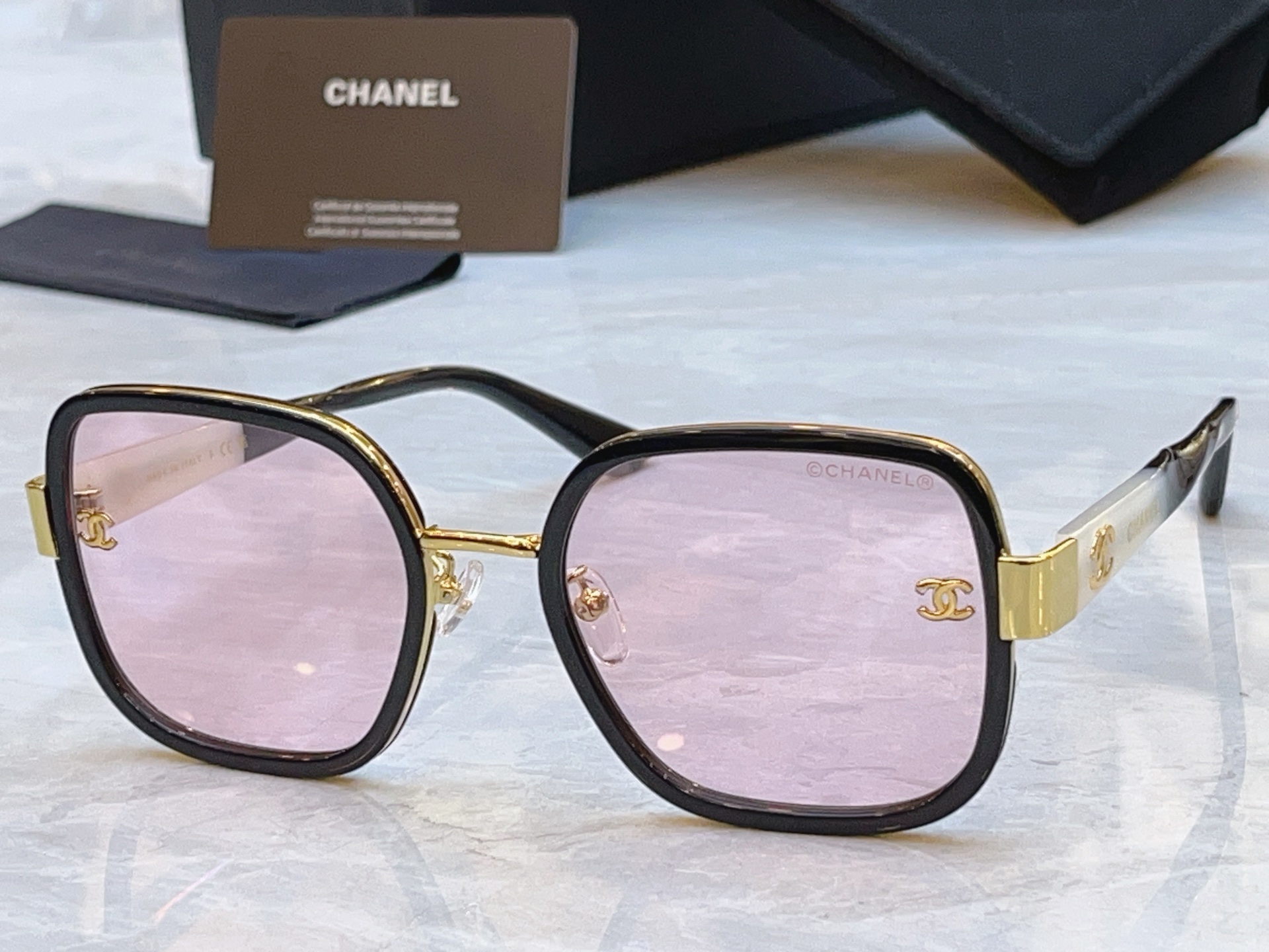 ，【CHANE*】香奈儿新款太阳镜，MODEL：CH5489-H，SIZE：56口22-145