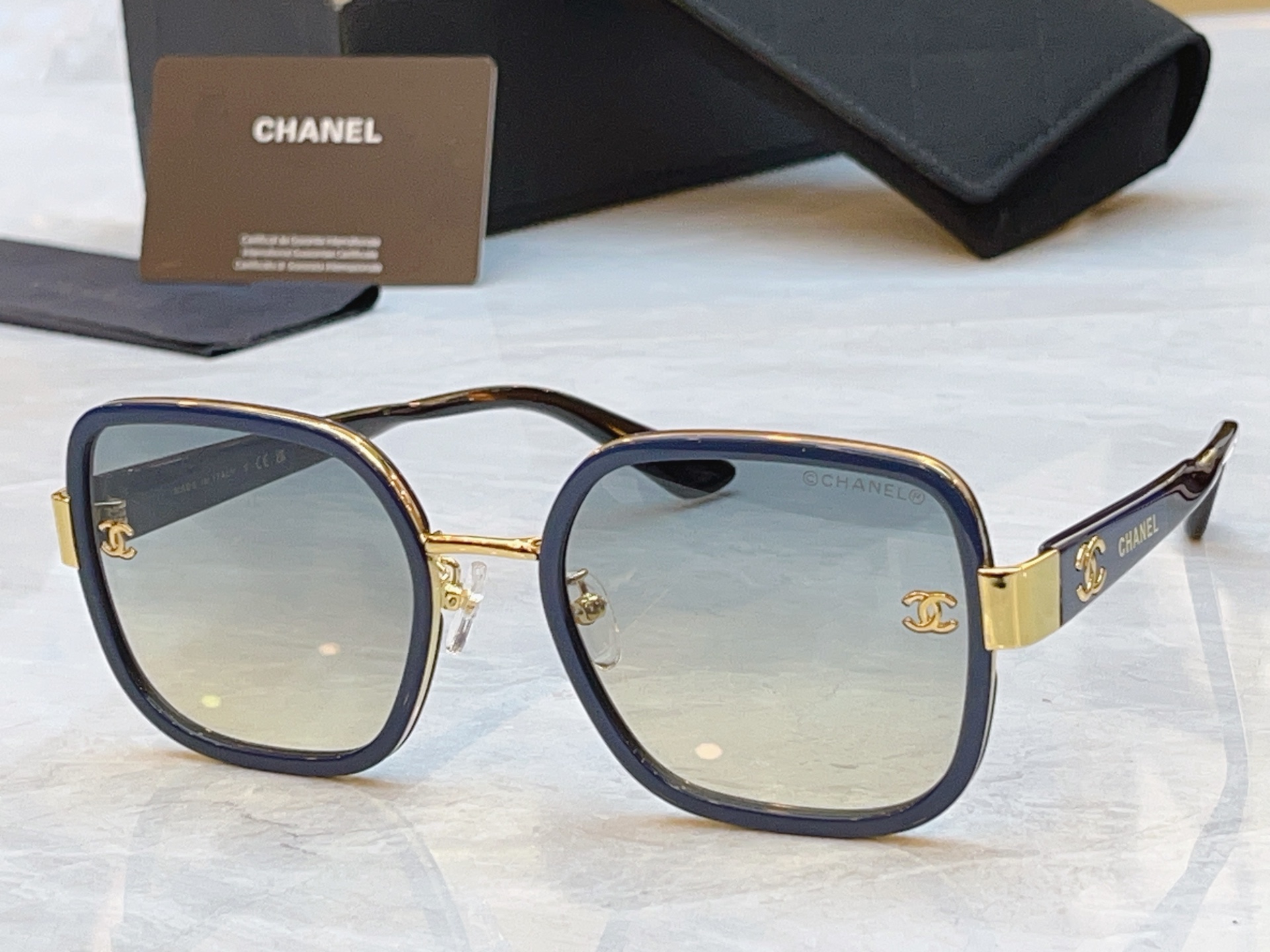 ，【CHANE*】香奈儿新款太阳镜，MODEL：CH5489-H，SIZE：56口22-145