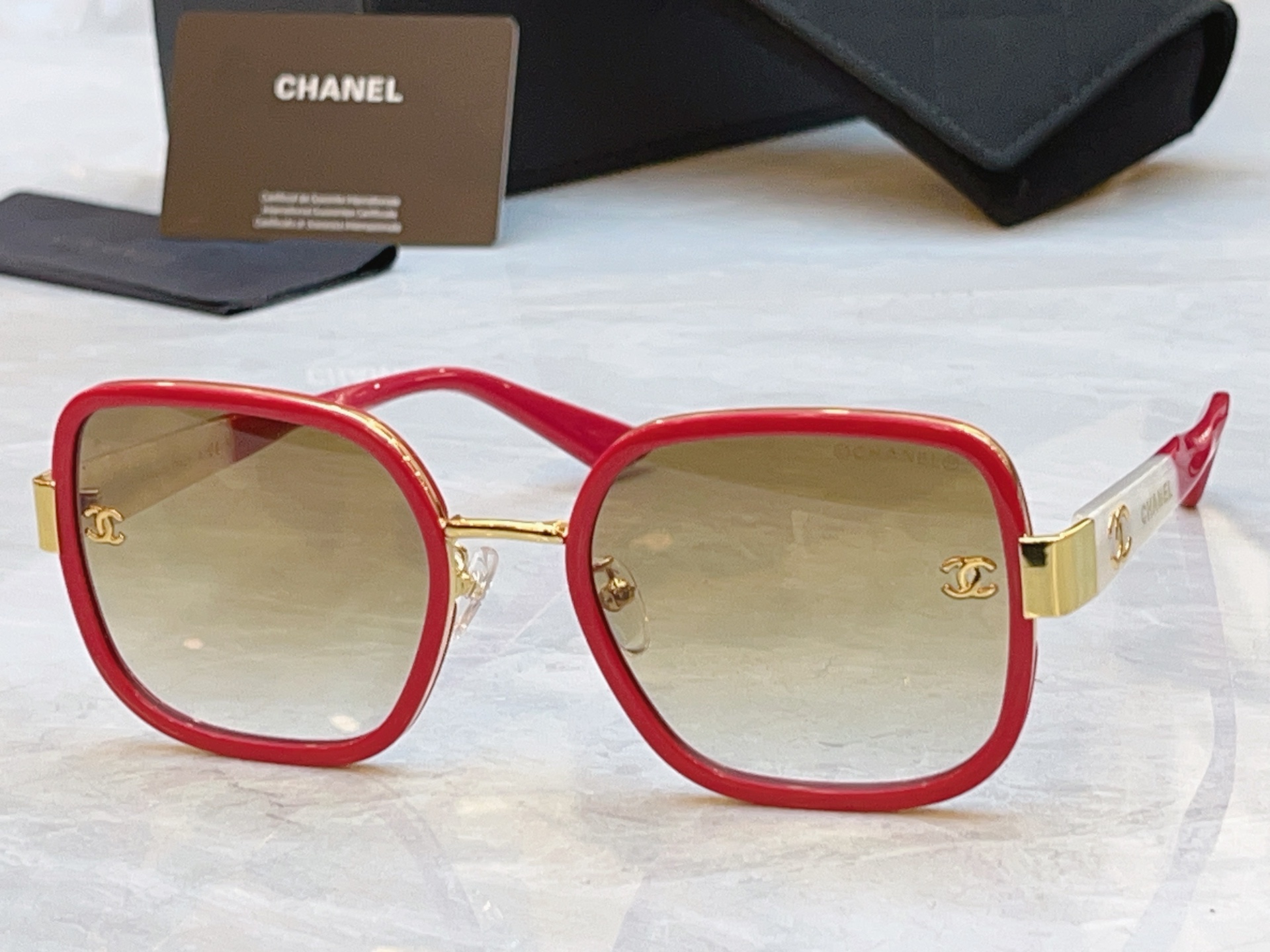 ，【CHANE*】香奈儿新款太阳镜，MODEL：CH5489-H，SIZE：56口22-145