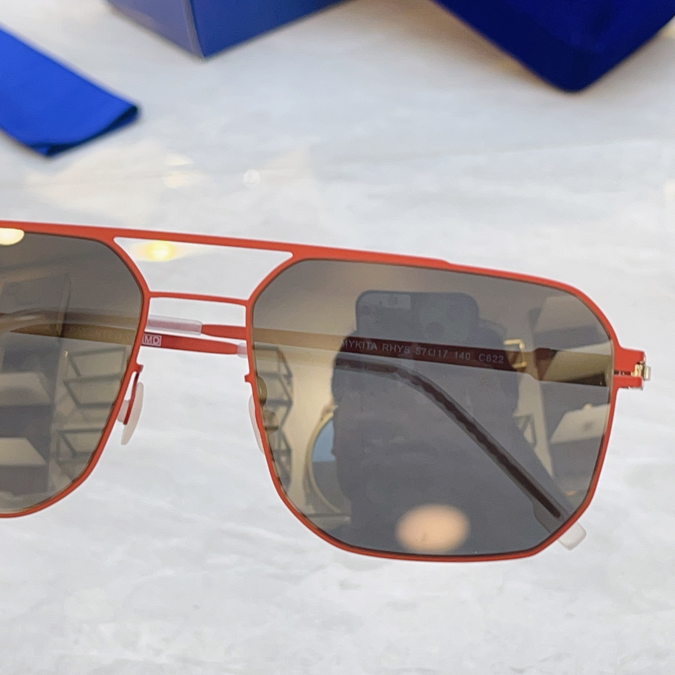 ，【MYKITA】马吉*他新款太阳镜，Mod:RHYS，SIZE:57口17-140