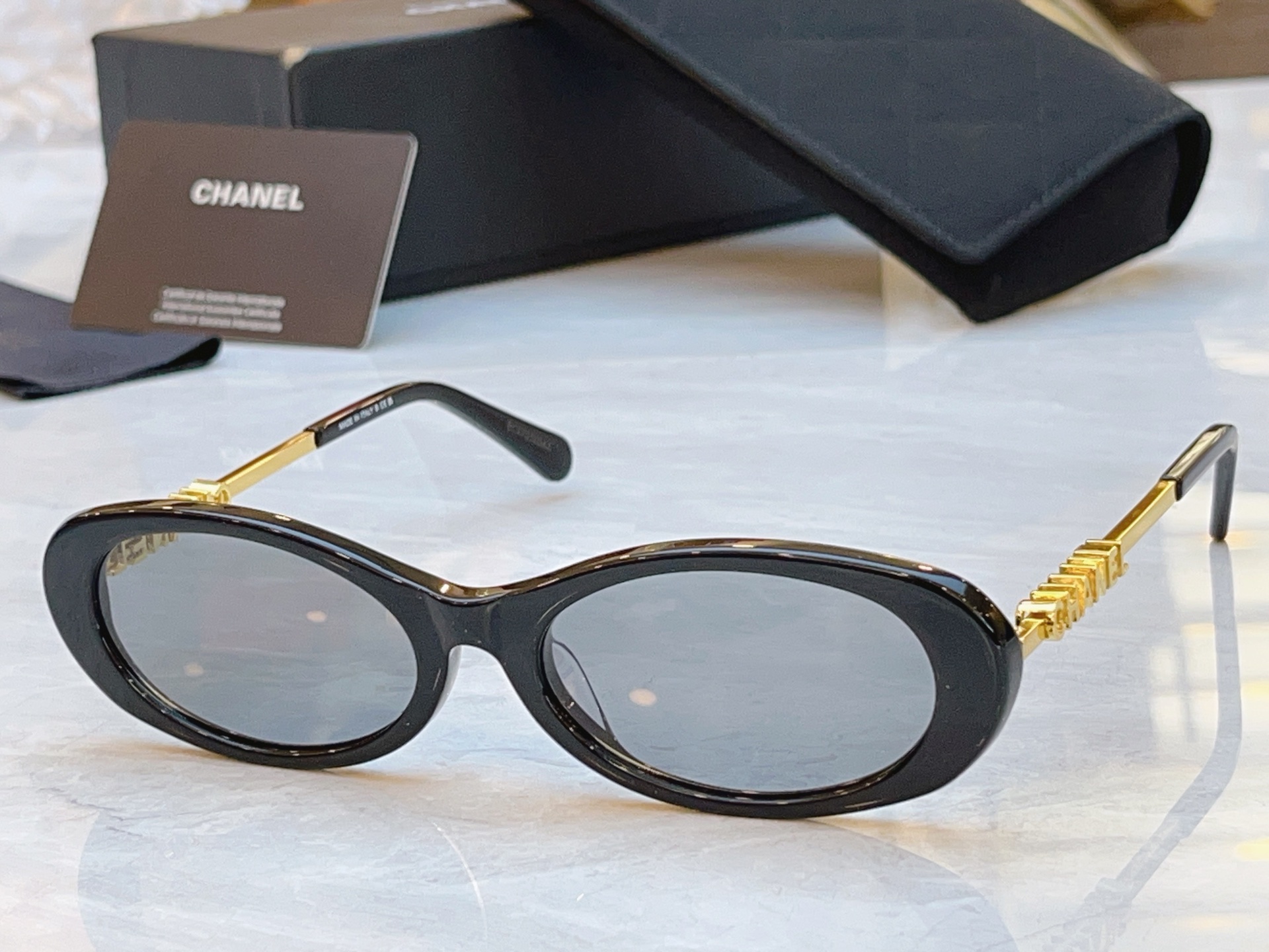 ，【CHANE*】香奈儿新款太阳镜，MODEL：CH5565A，SIZE：54口17-140