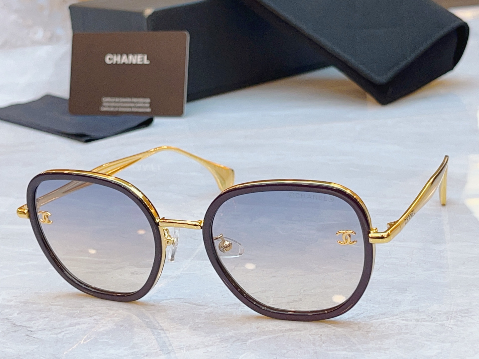 ，【CHANE*】香奈儿新款太阳镜，MODEL：CH5508-H，SIZE：55口22-145