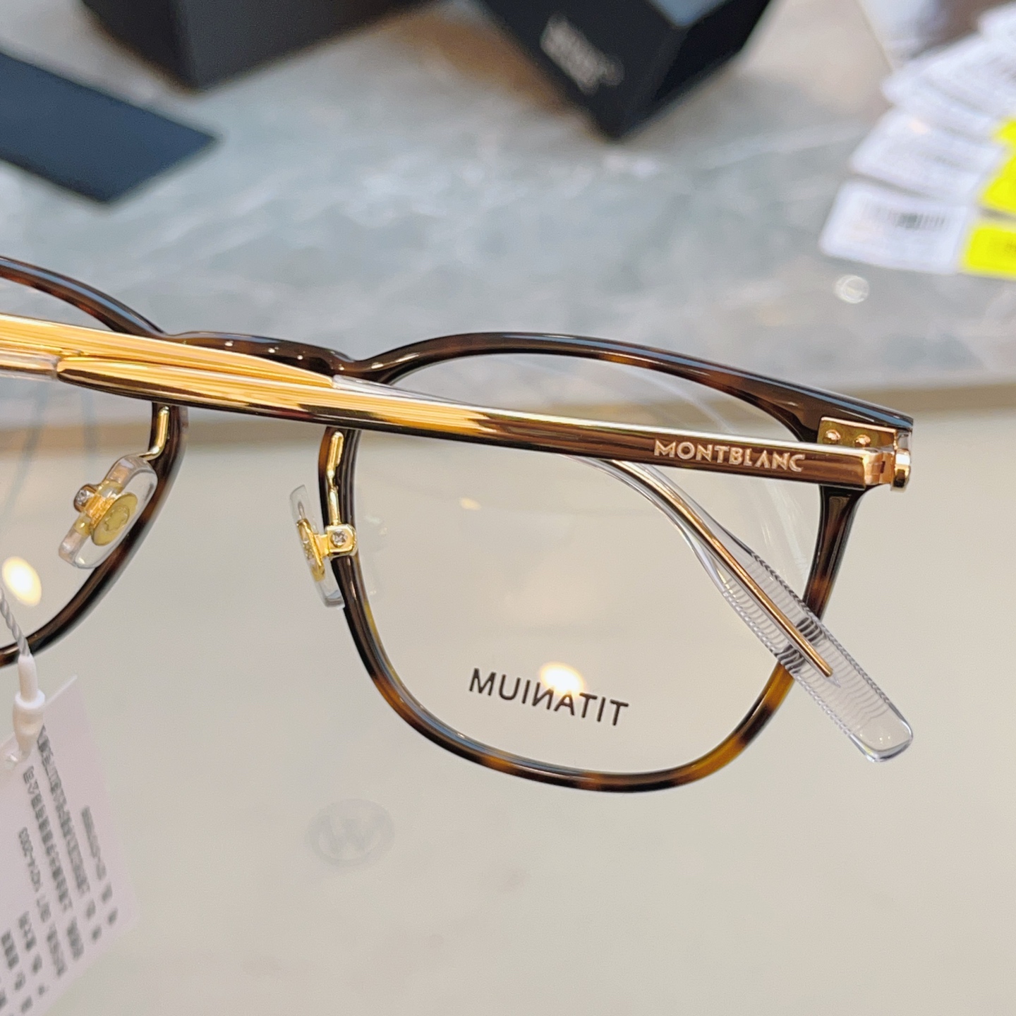 ，【MONT BLAN*】万宝*龙新款眼镜架，钛架✨MODEL:MB0393ON，SIZE:51口21-