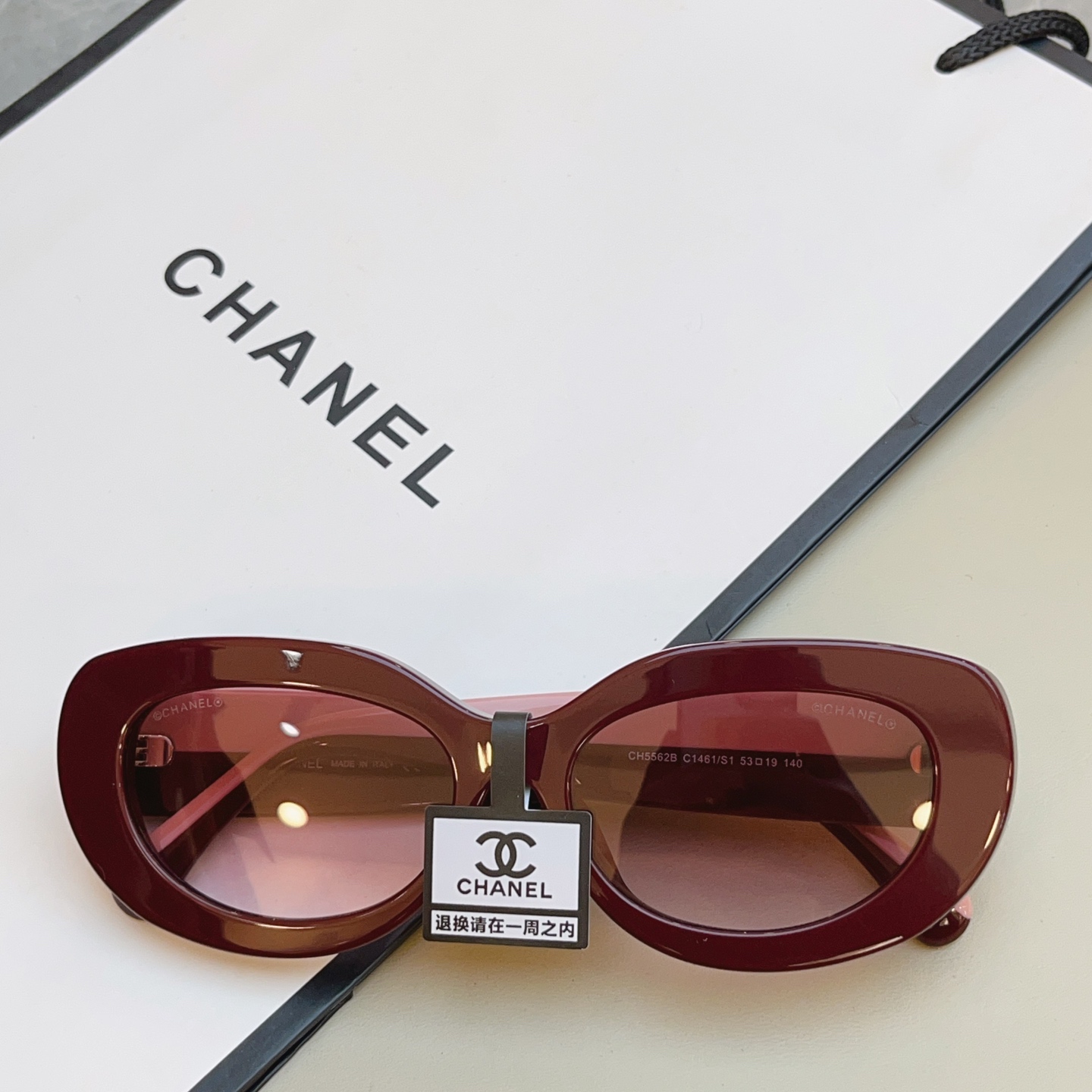，【CHANE*】香奈儿新款太阳镜 高版本✨，MODEL：CH5562B，SIZE：53口19-140