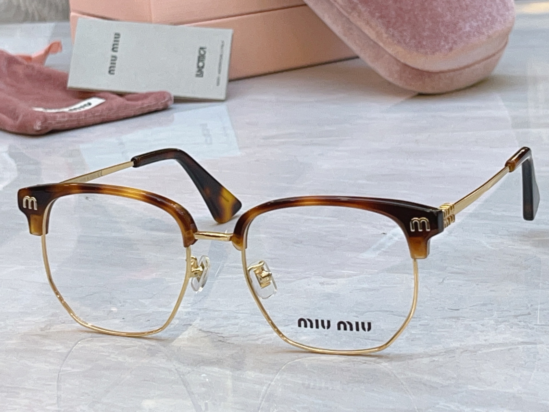 ，【MIUMI*】缪*缪新款眼镜架，Mod:VMU 72ZS，SIZE:52口19-145
