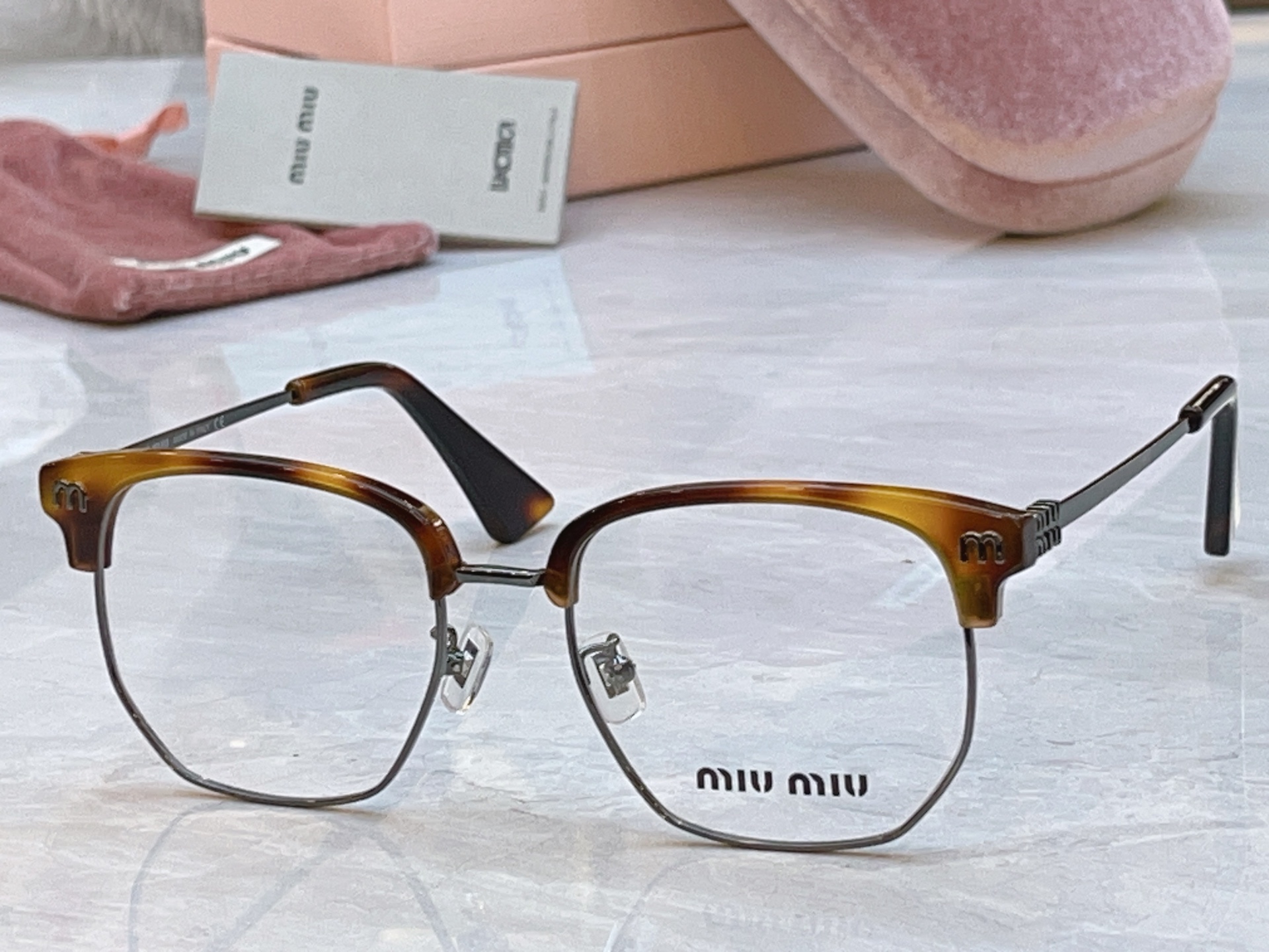 ，【MIUMI*】缪*缪新款眼镜架，Mod:VMU 72ZS，SIZE:52口19-145