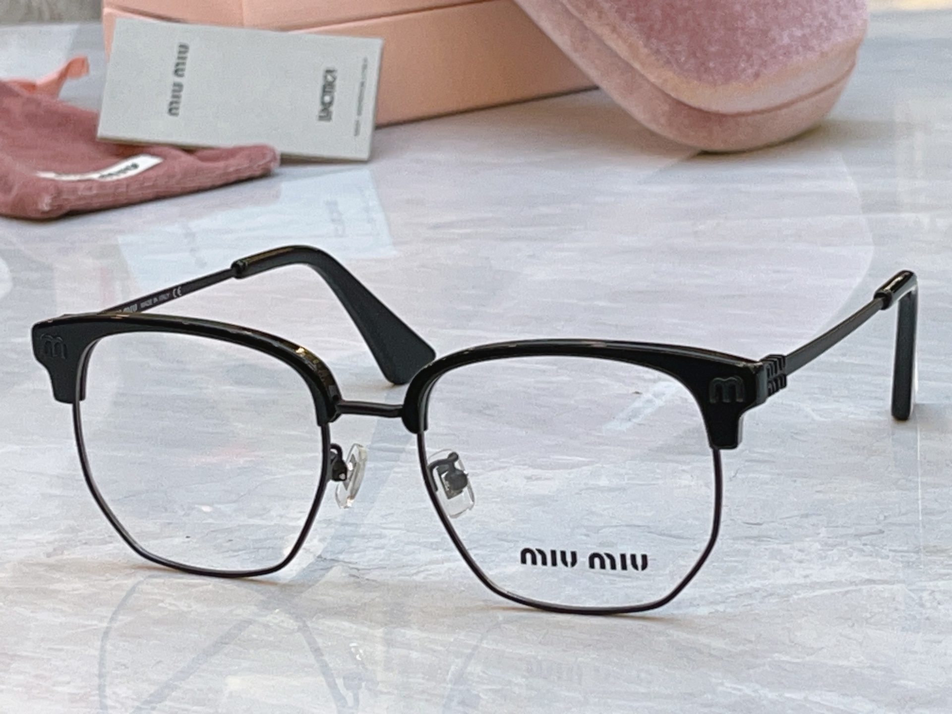 ，【MIUMI*】缪*缪新款眼镜架，Mod:VMU 72ZS，SIZE:52口19-145