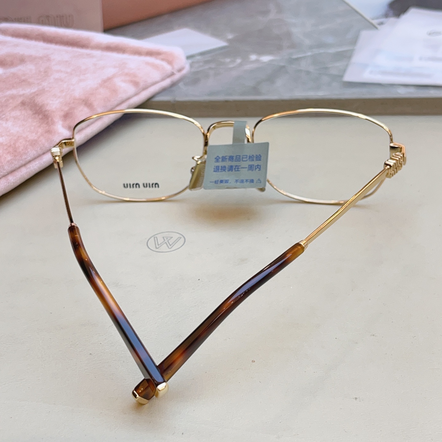 ，【MIUMI*】缪*缪新款眼镜架，Mod:OMU 52ZV，SIZE:53口21-140