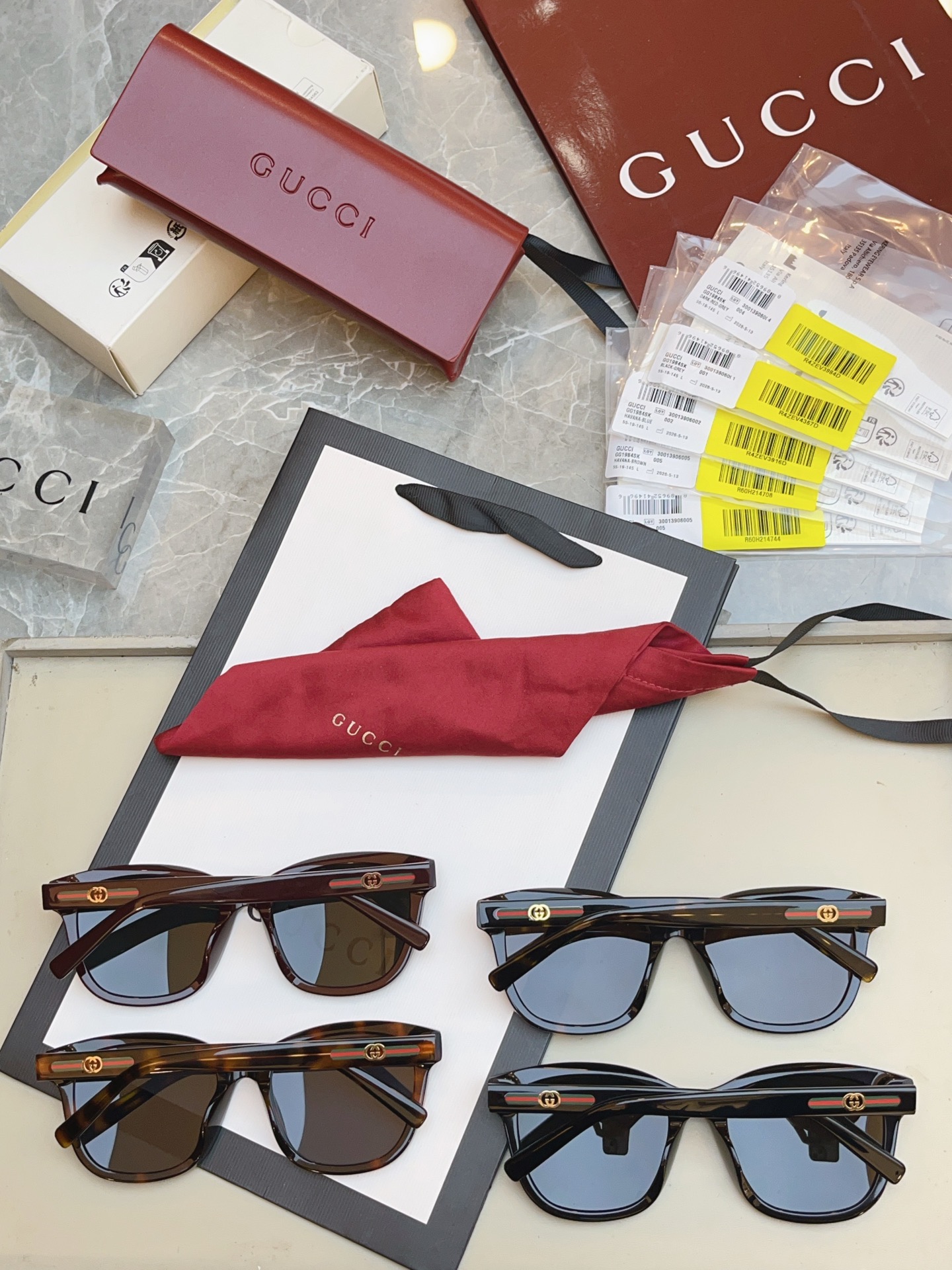 ，【GUCC*】古*驰新款太阳镜 高版本✨，MODEL：GG1984SK，SIZE：55口19-145 L