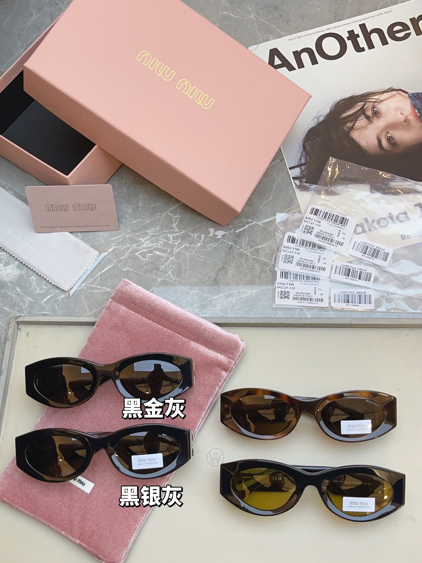 ，【MIUMI*】缪*缪新款太阳镜🕶️，Mod:SMU 11W，SIZE:54-21-135 原单高品质