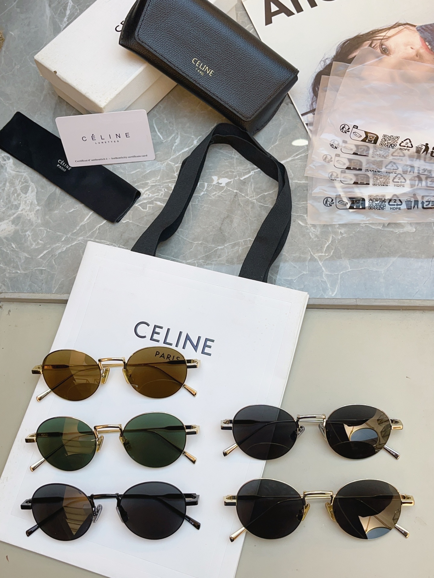 ，【CELIN*】赛*琳新款太阳镜 高品质✨， MODEL:CL40346U，SIZE: 49口20-140