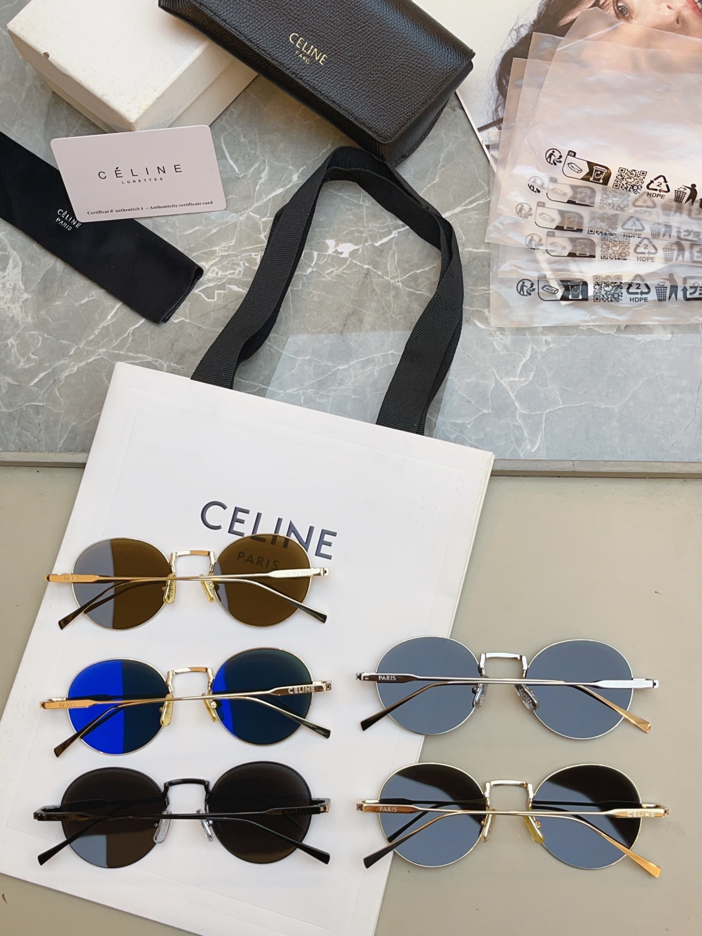 【CELIN*】赛*琳新款太阳镜 高品质✨， MODEL:CL40346U，SIZE: 49口20-14