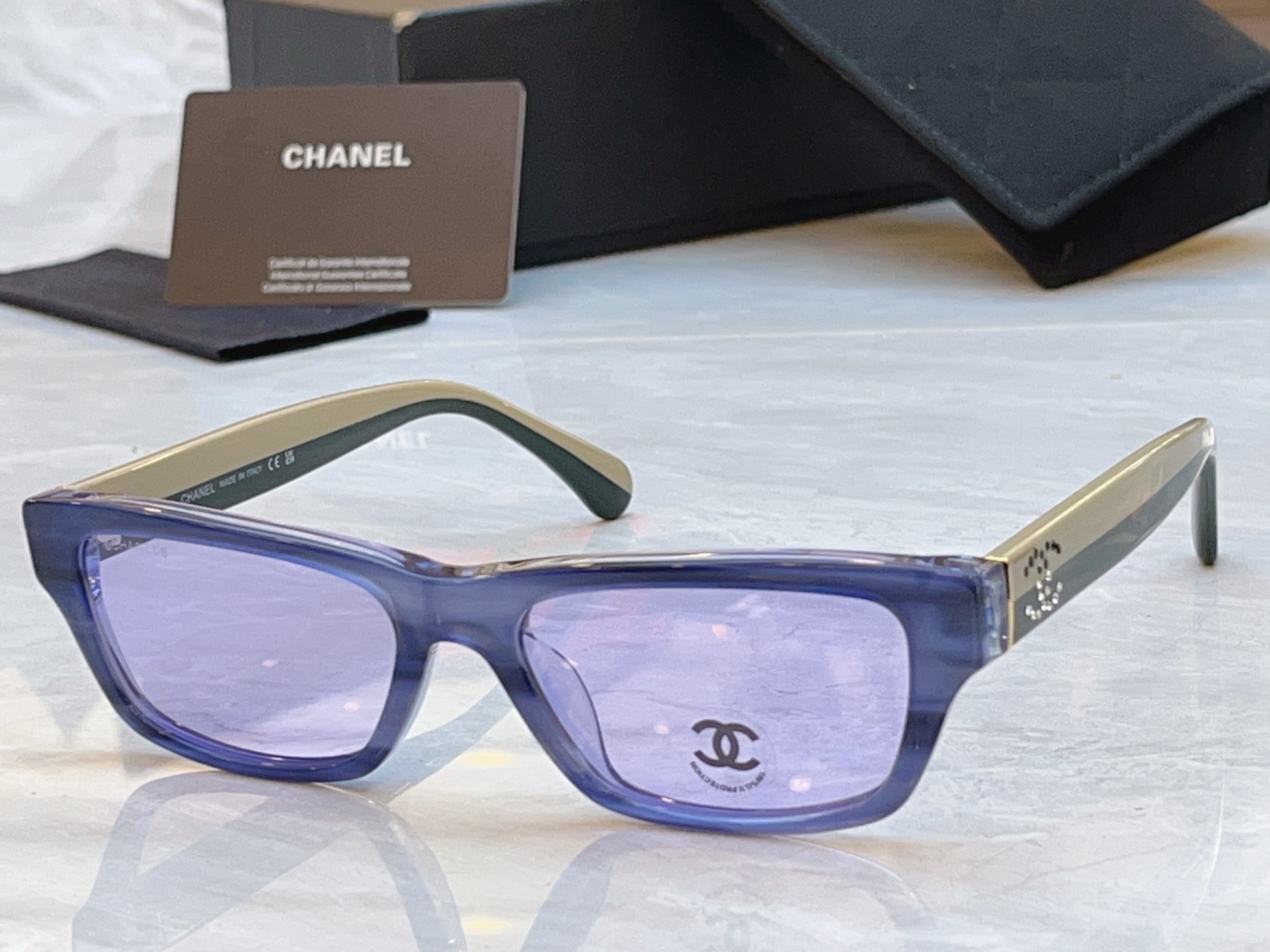 【CHANE*】香奈儿新款太阳镜，MODEL：CH5561B，SIZE：54口20-140