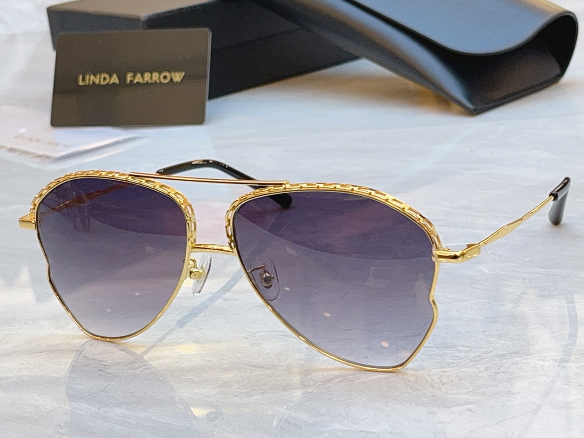 【LINDA FARRO*】琳达 法*罗新款太阳镜，MODEL：MW272，SIZE：60口19-145