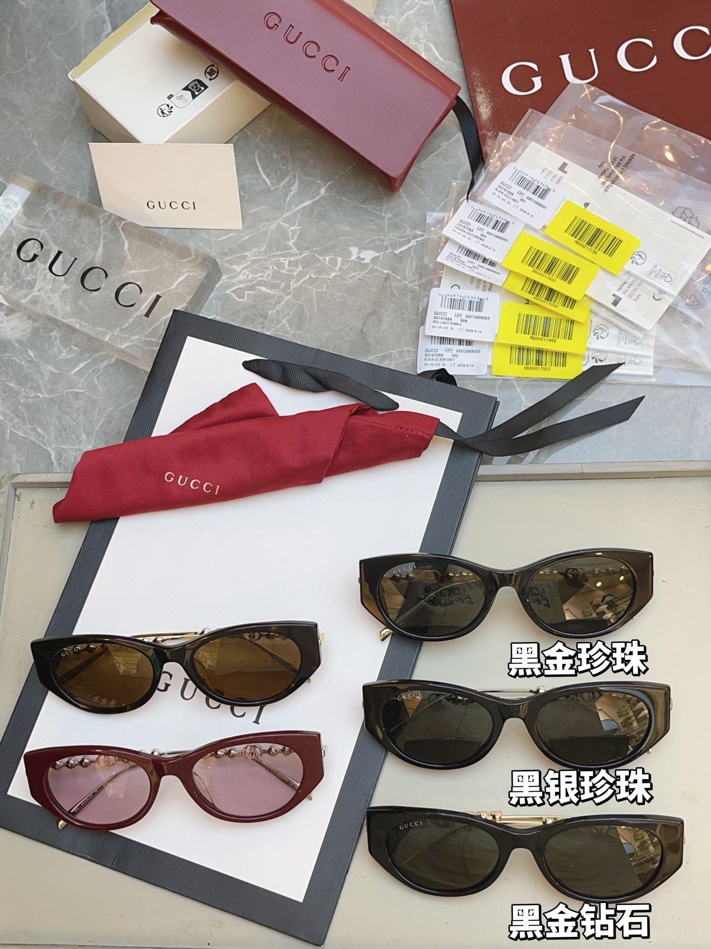 ，【GUCC*】古*驰新款太阳镜 高版本✨，MODEL：GG1970SA，SIZE：54口19-145 XL