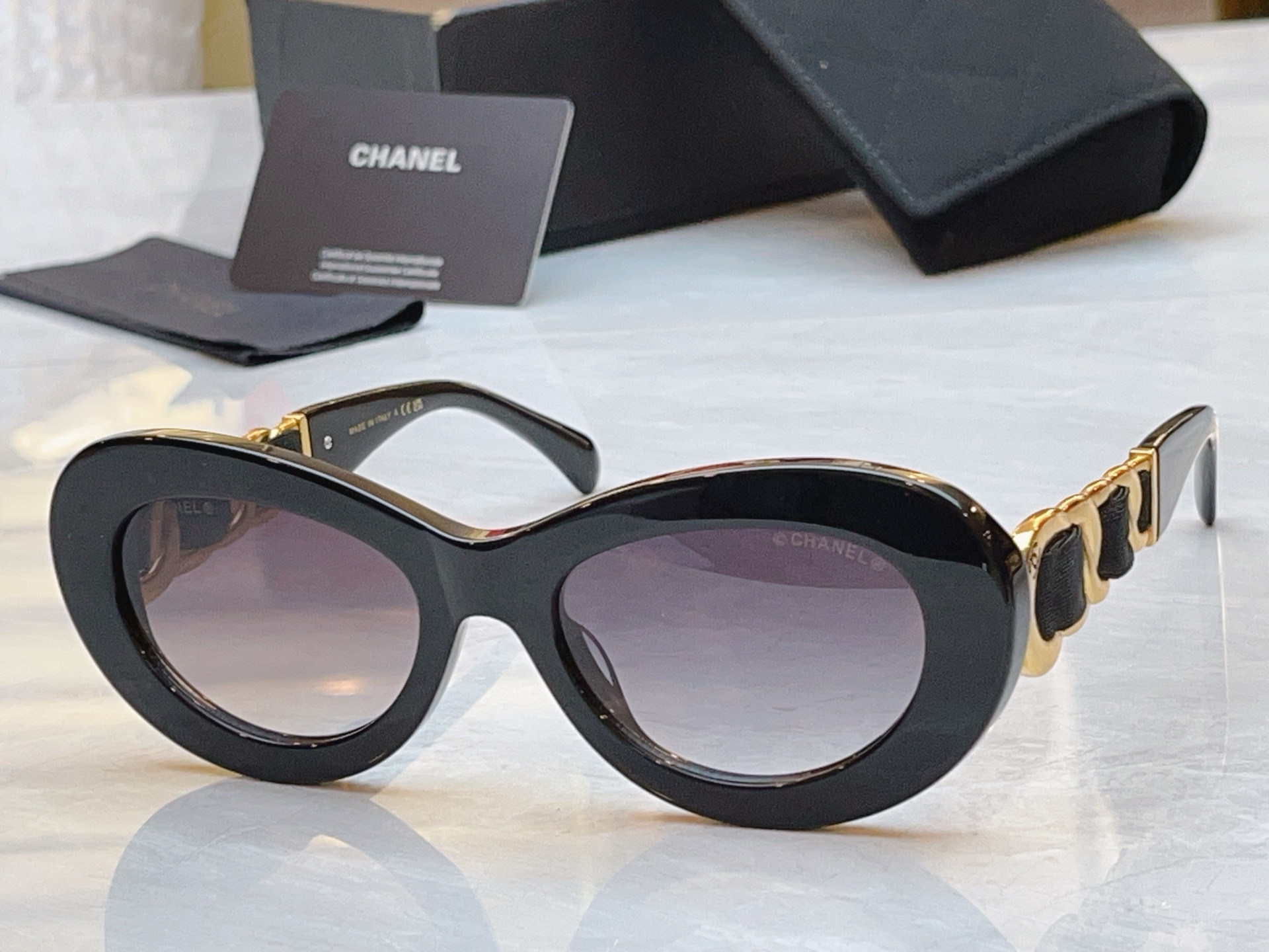 【CHANE*】香奈儿新款太阳镜，MODEL：A71748，SIZE：53口20-148
