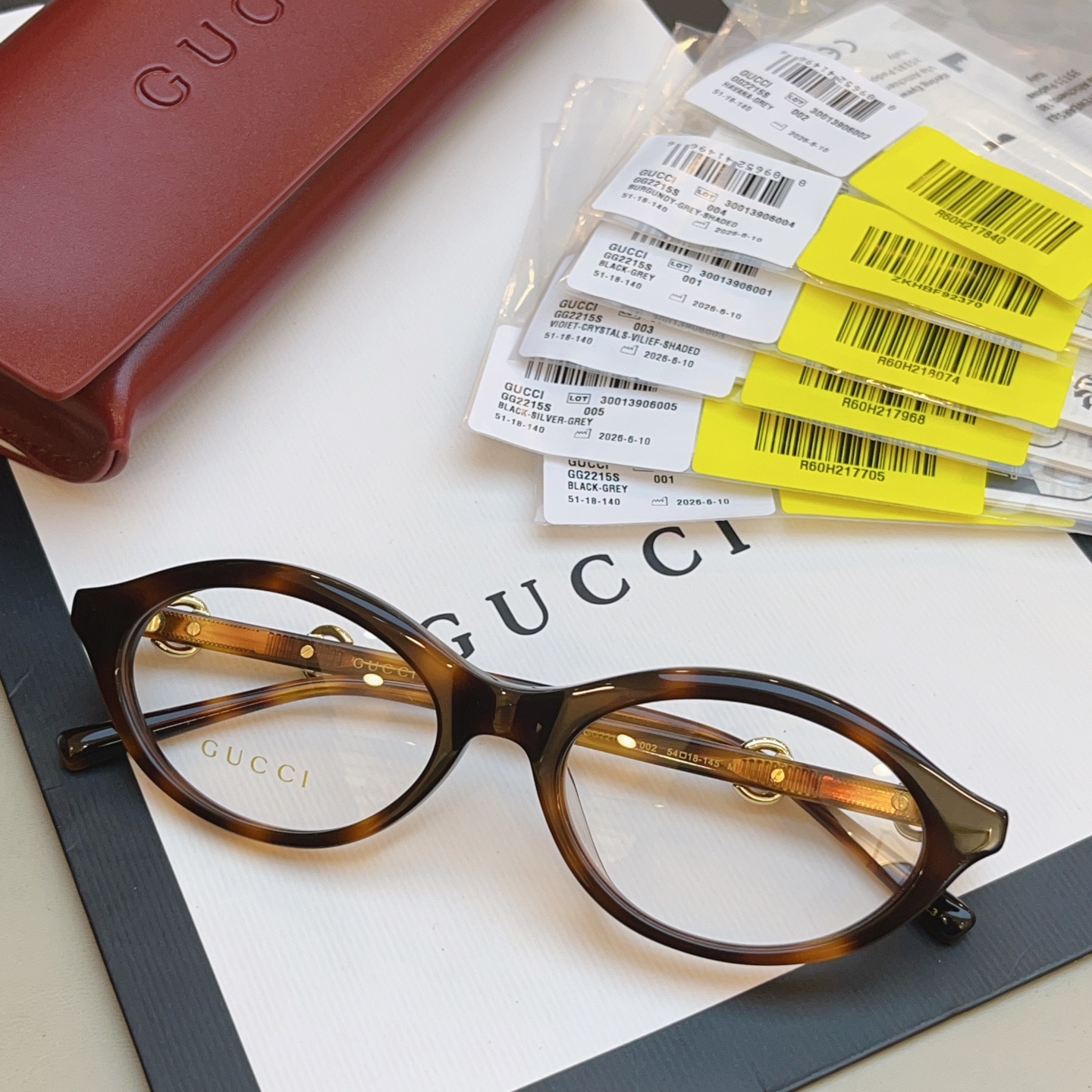 ，【GUCC*】古*驰新款眼镜架 高版本✨，MODEL：GG2215S，SIZE：54口18-145 M