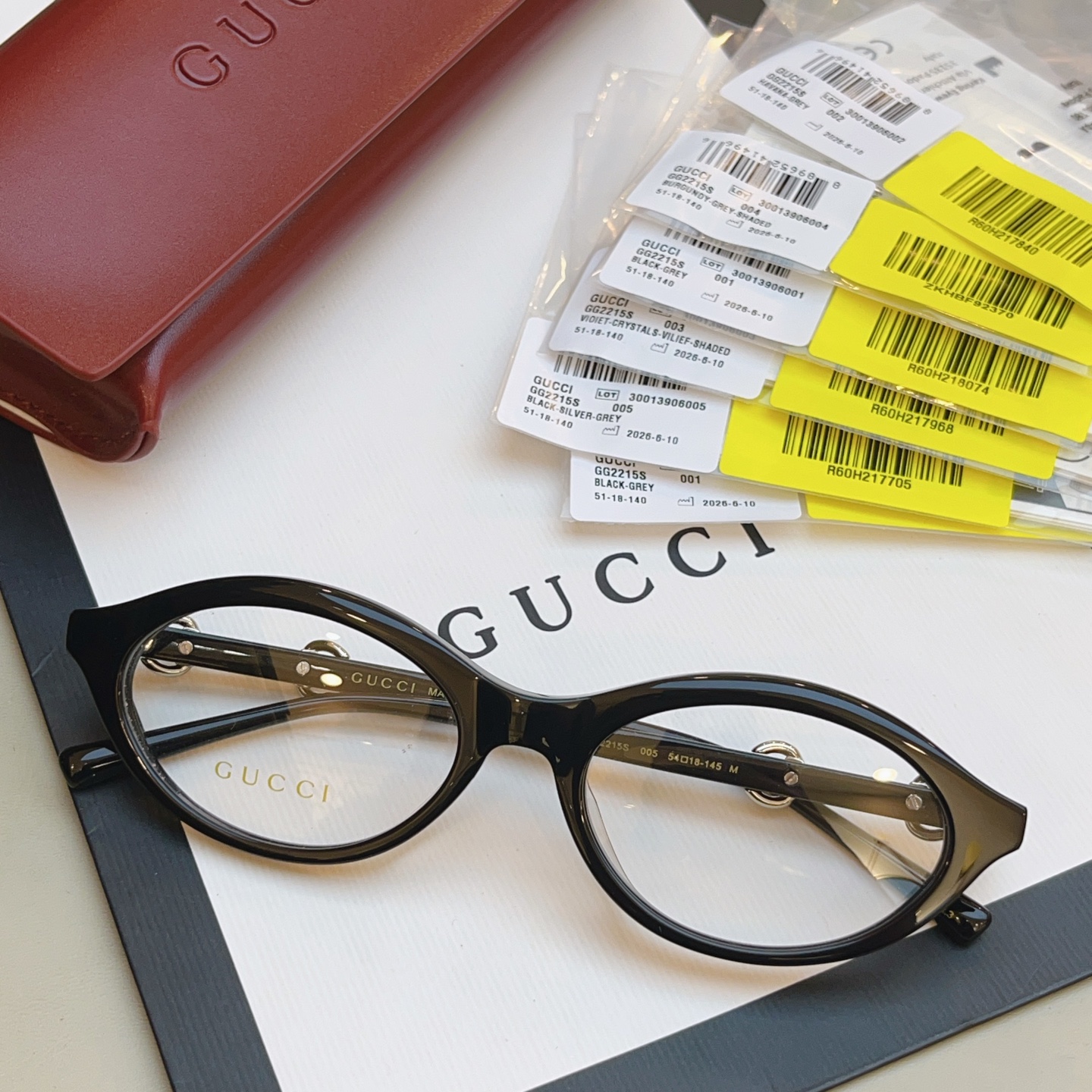 ，【GUCC*】古*驰新款眼镜架 高版本✨，MODEL：GG2215S，SIZE：54口18-145 M