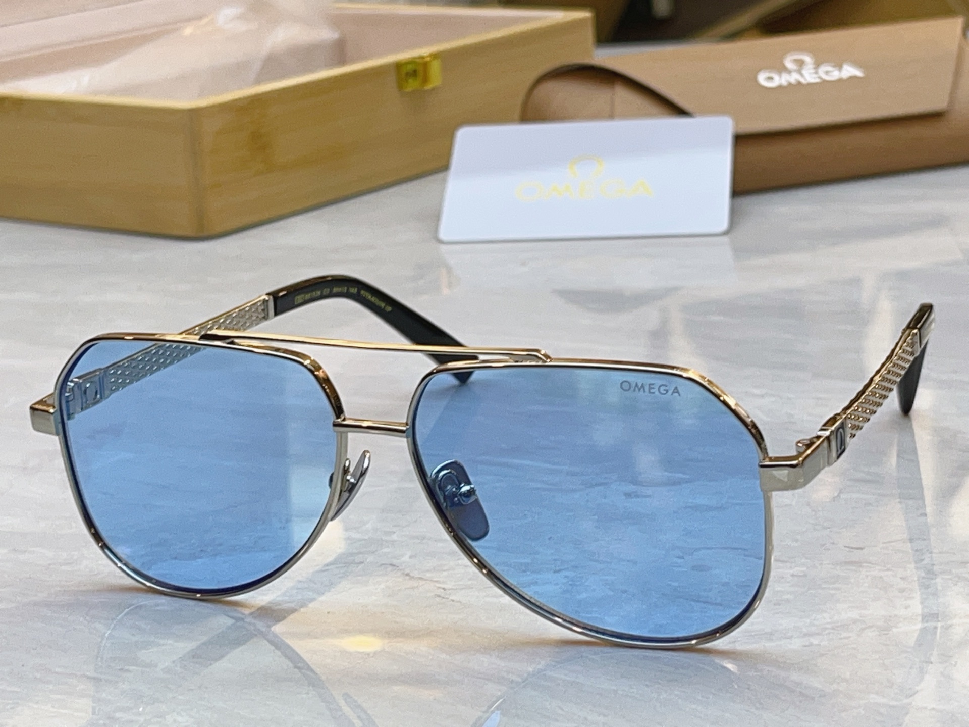 【OWEG*】欧米*茄新款太阳镜，MODEL：SS1326，SIZE：60口13-145