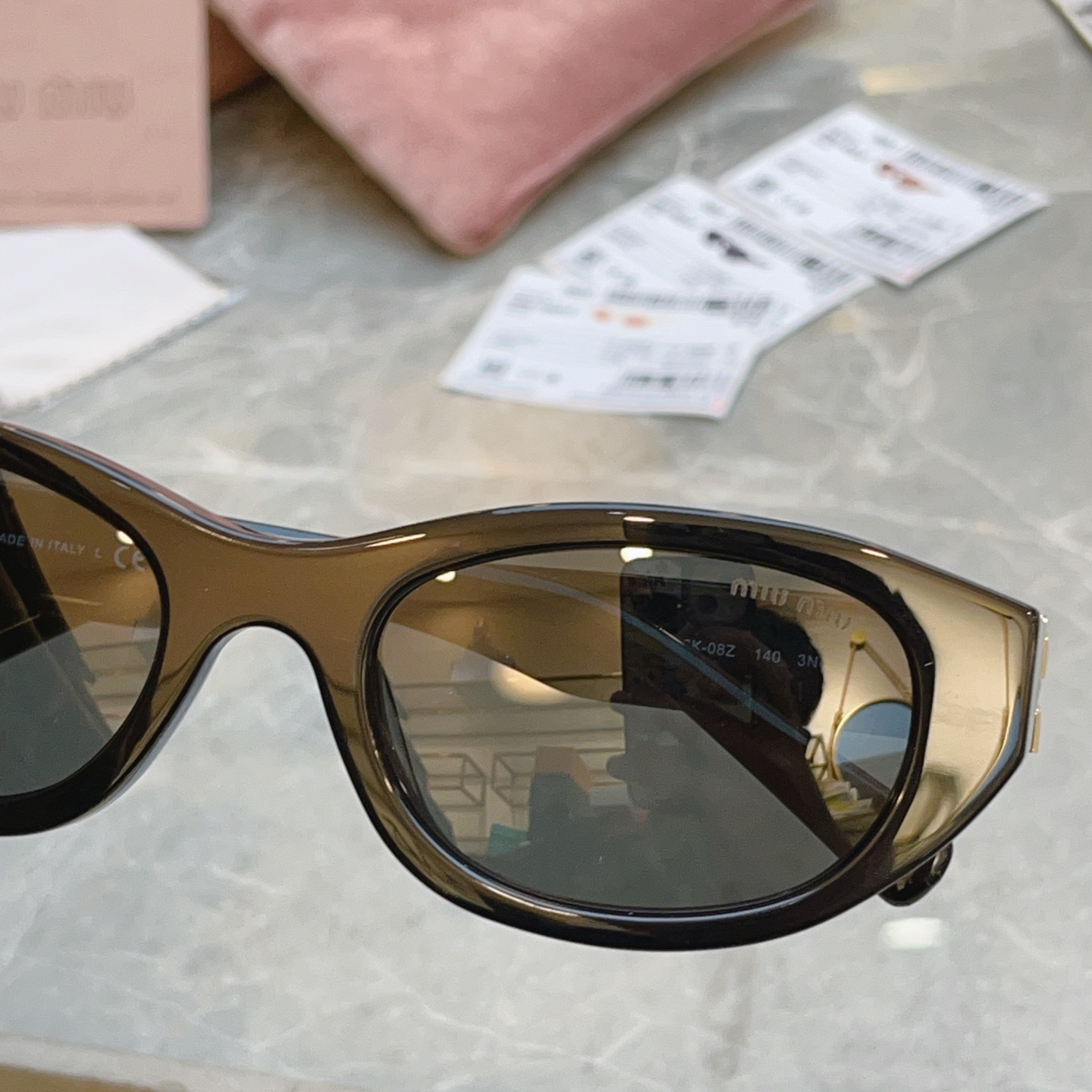 【MIUMI*】缪*缪新款太阳镜🕶️，Mod:SMU A03-F，SIZE:53口19-140 原单高品