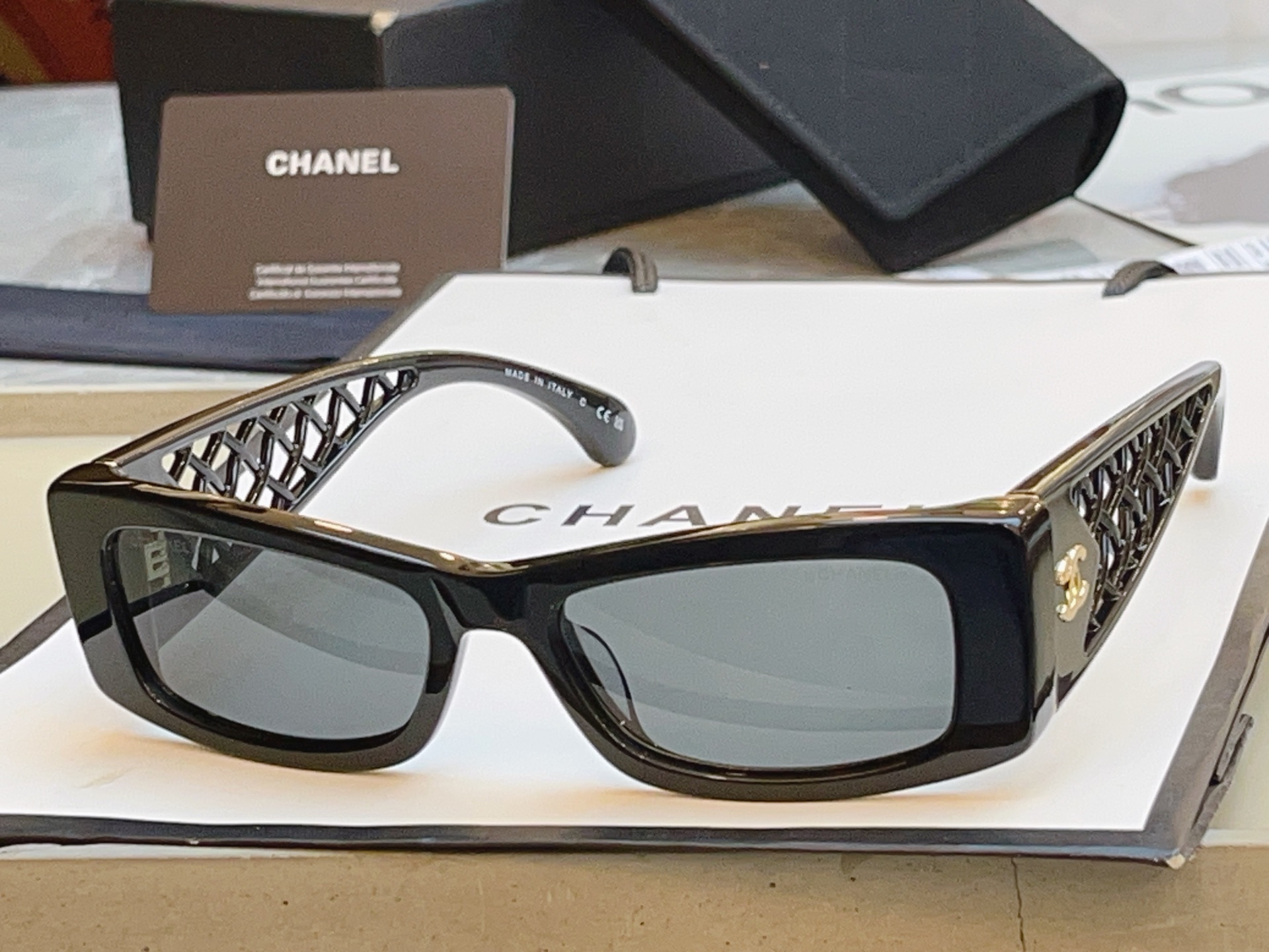 【CHANE*】香奈儿新款太阳镜 高版本✨，MODEL：5566，SIZE：54口17-140 S