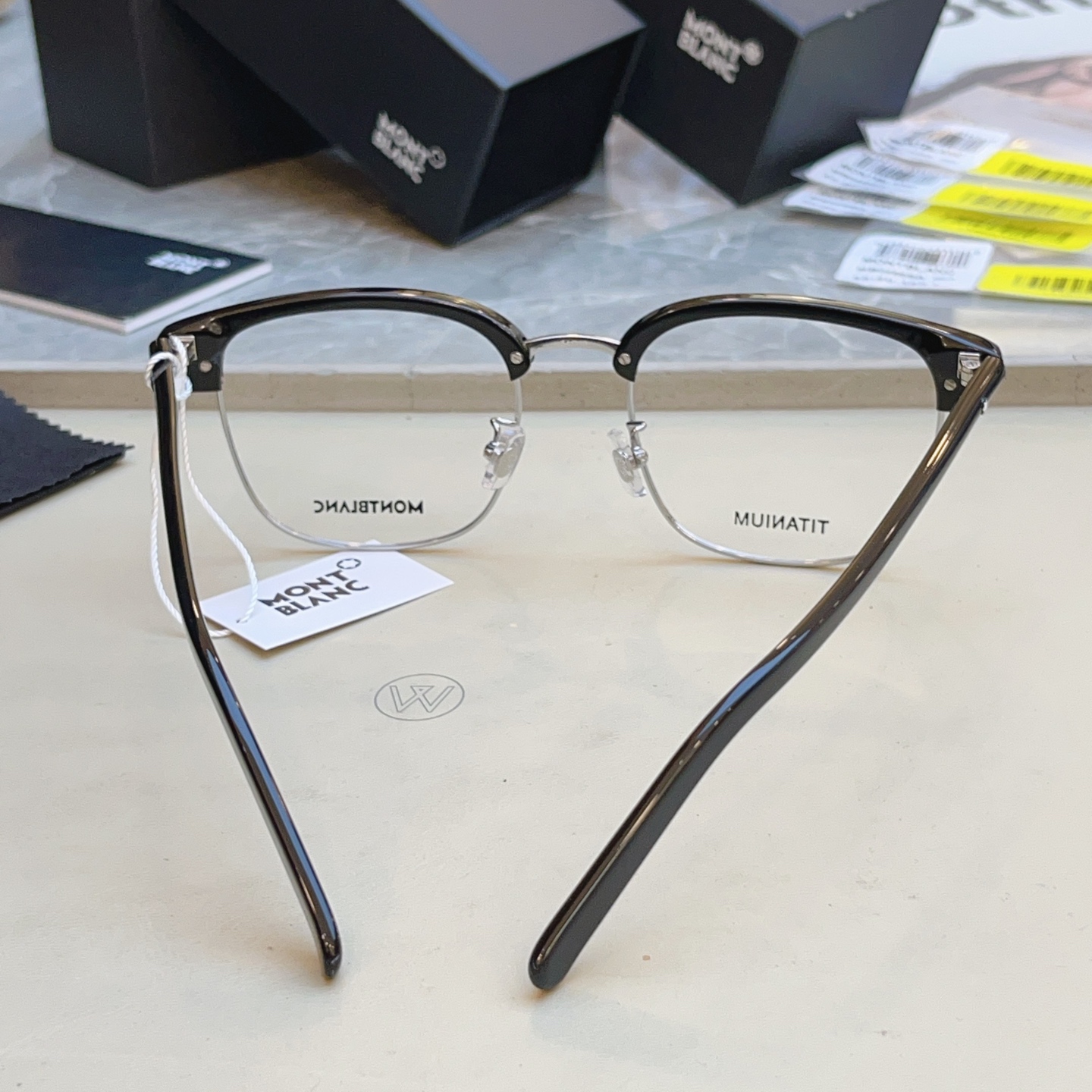 ，【MONT BLAN*】万宝*龙新款眼镜架，钛架✨MODEL:MB0488SA，SIZE:55口20-145 L