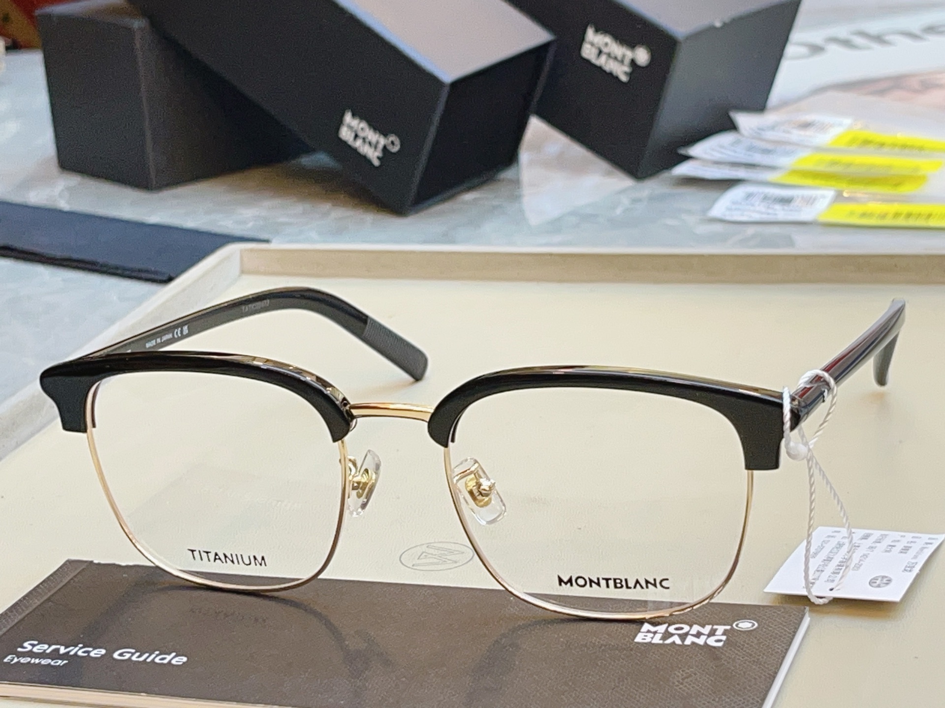 【MONT BLAN*】万宝*龙新款眼镜架，钛架✨MODEL:MB0488SA，SIZE:55口20-1