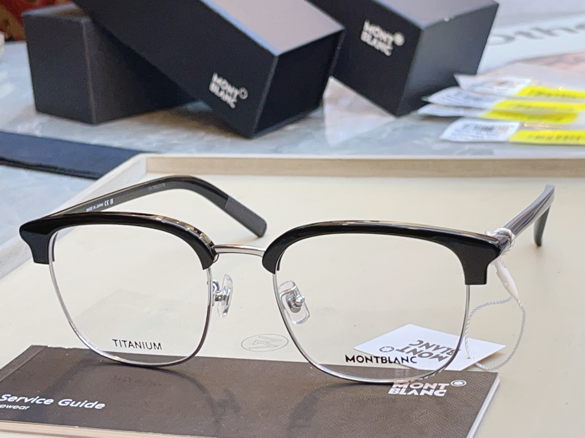 【MONT BLAN*】万宝*龙新款眼镜架，钛架✨MODEL:MB0488SA，SIZE:55口20-1