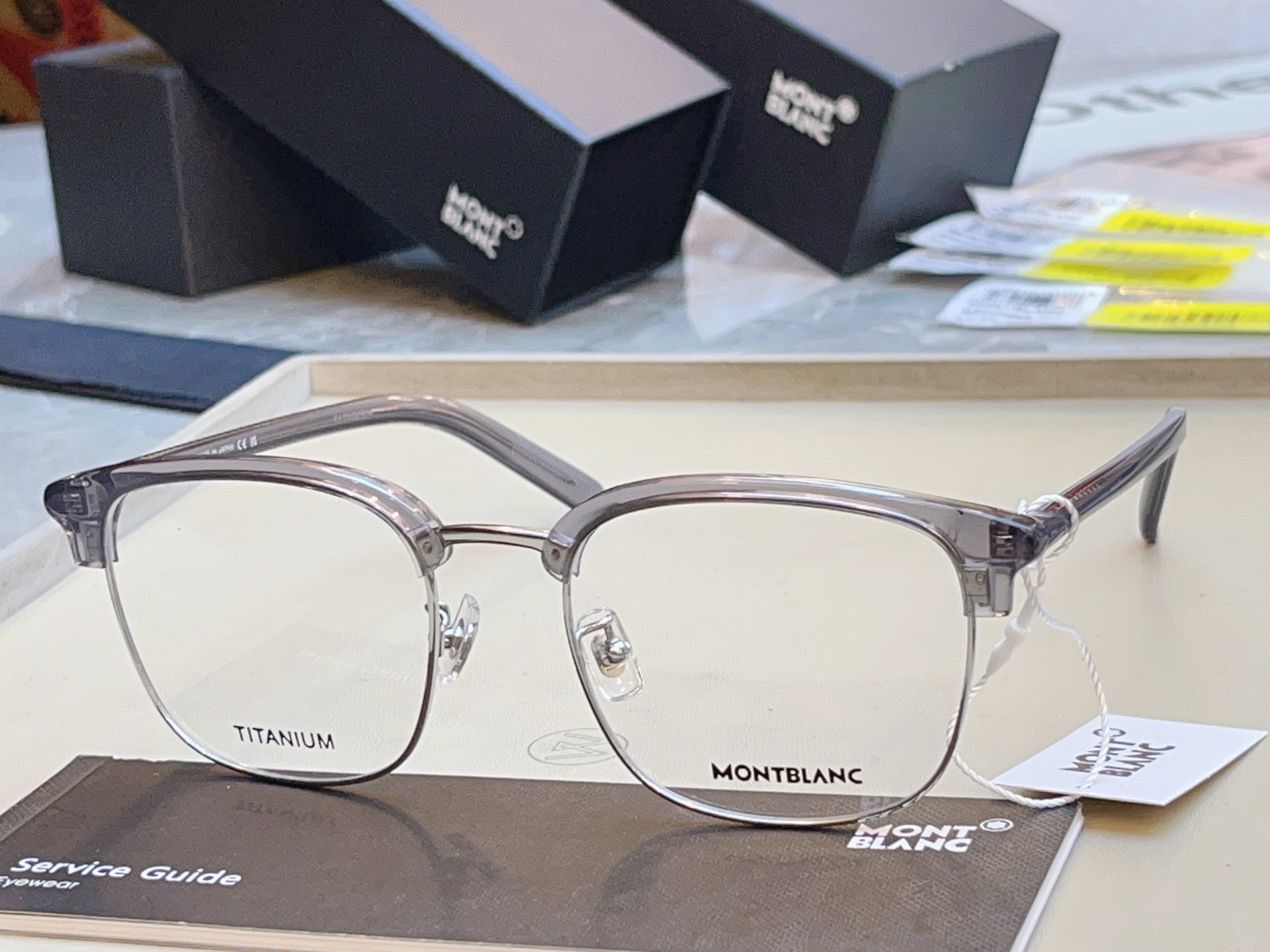 【MONT BLAN*】万宝*龙新款眼镜架，钛架✨MODEL:MB0488SA，SIZE:55口20-1