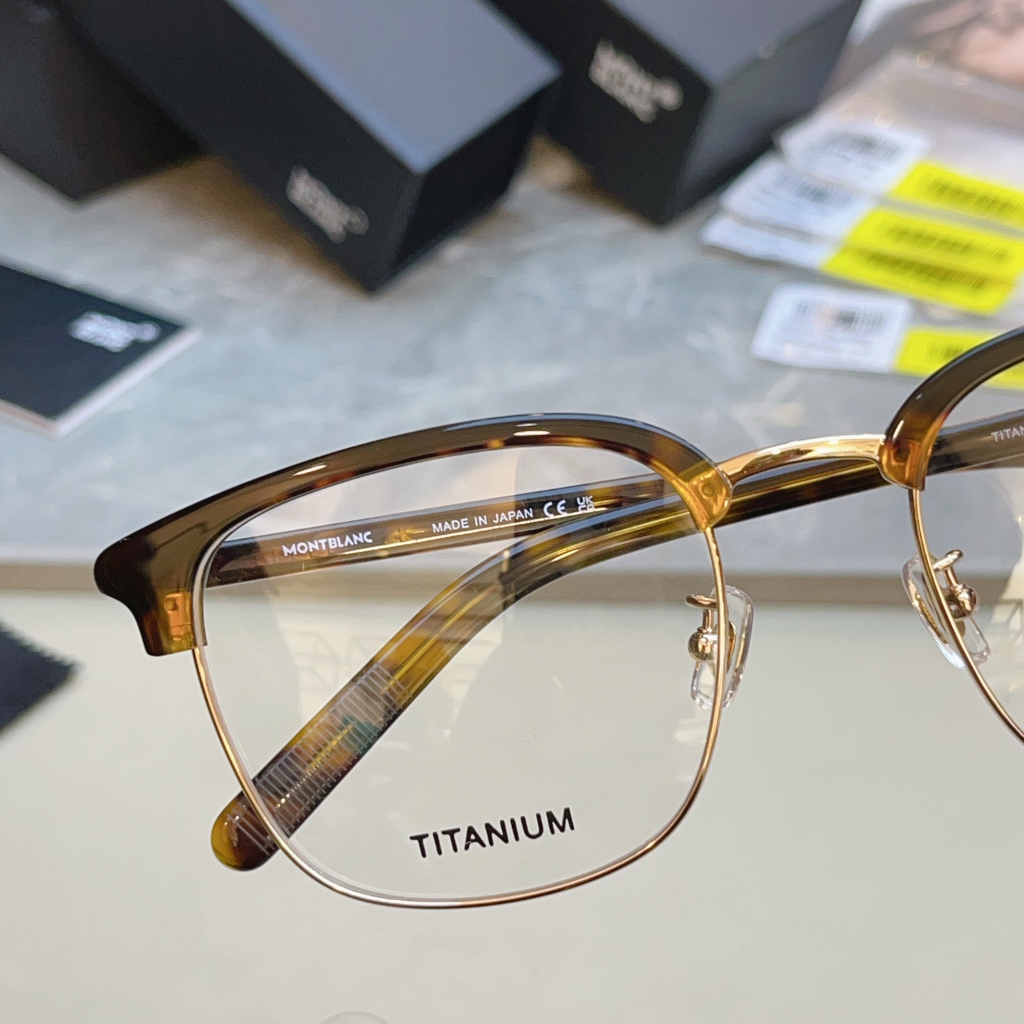 ，【MONT BLAN*】万宝*龙新款眼镜架，钛架✨MODEL:MB0488SA，SIZE:55口20-145 L
