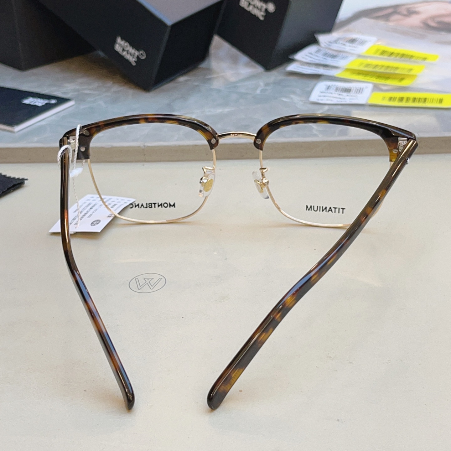 ，【MONT BLAN*】万宝*龙新款眼镜架，钛架✨MODEL:MB0488SA，SIZE:55口20-145 L