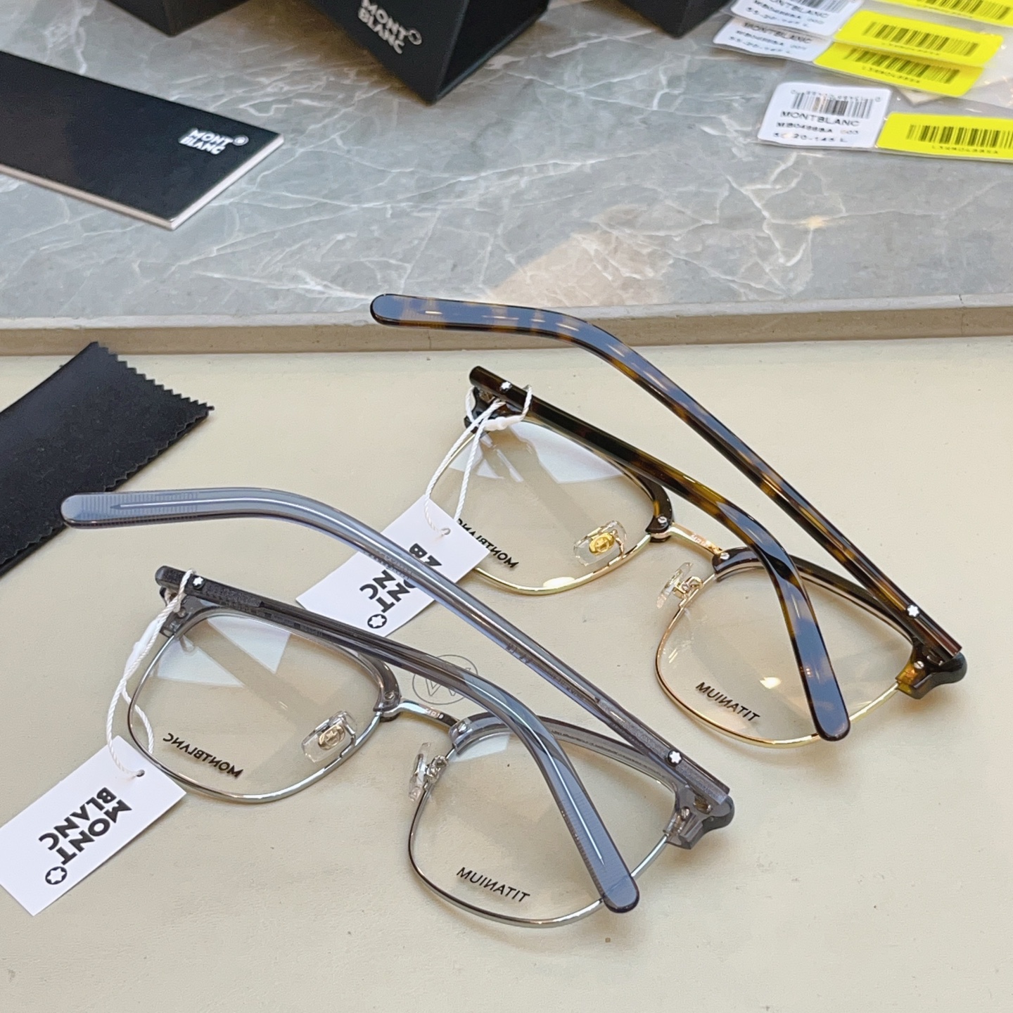 ，【MONT BLAN*】万宝*龙新款眼镜架，钛架✨MODEL:MB0488SA，SIZE:55口20-145 L