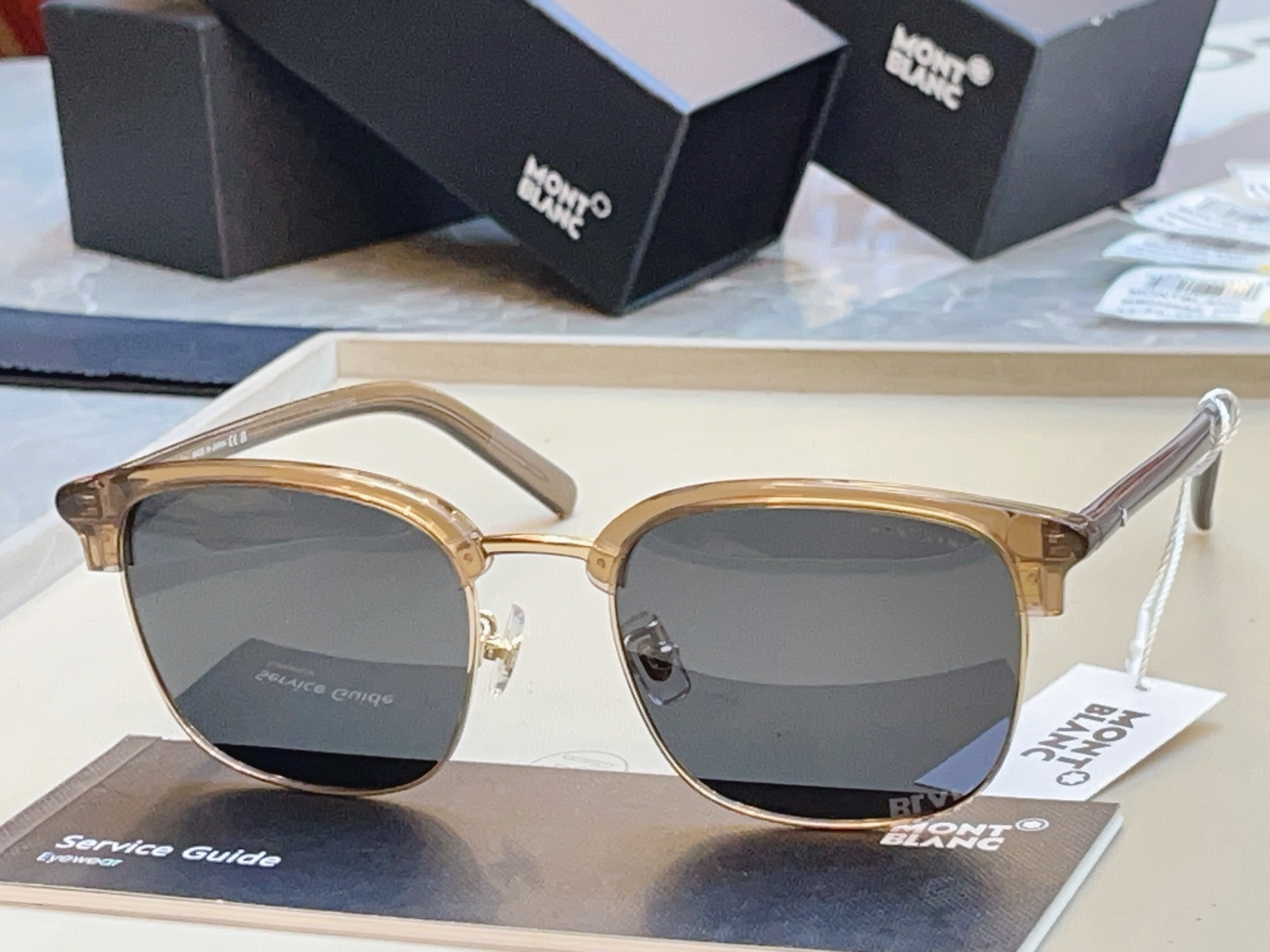 【MONT BLAN*】万宝*龙新款太阳镜，钛架✨MODEL:MB0488SA，SIZE:55口20-1