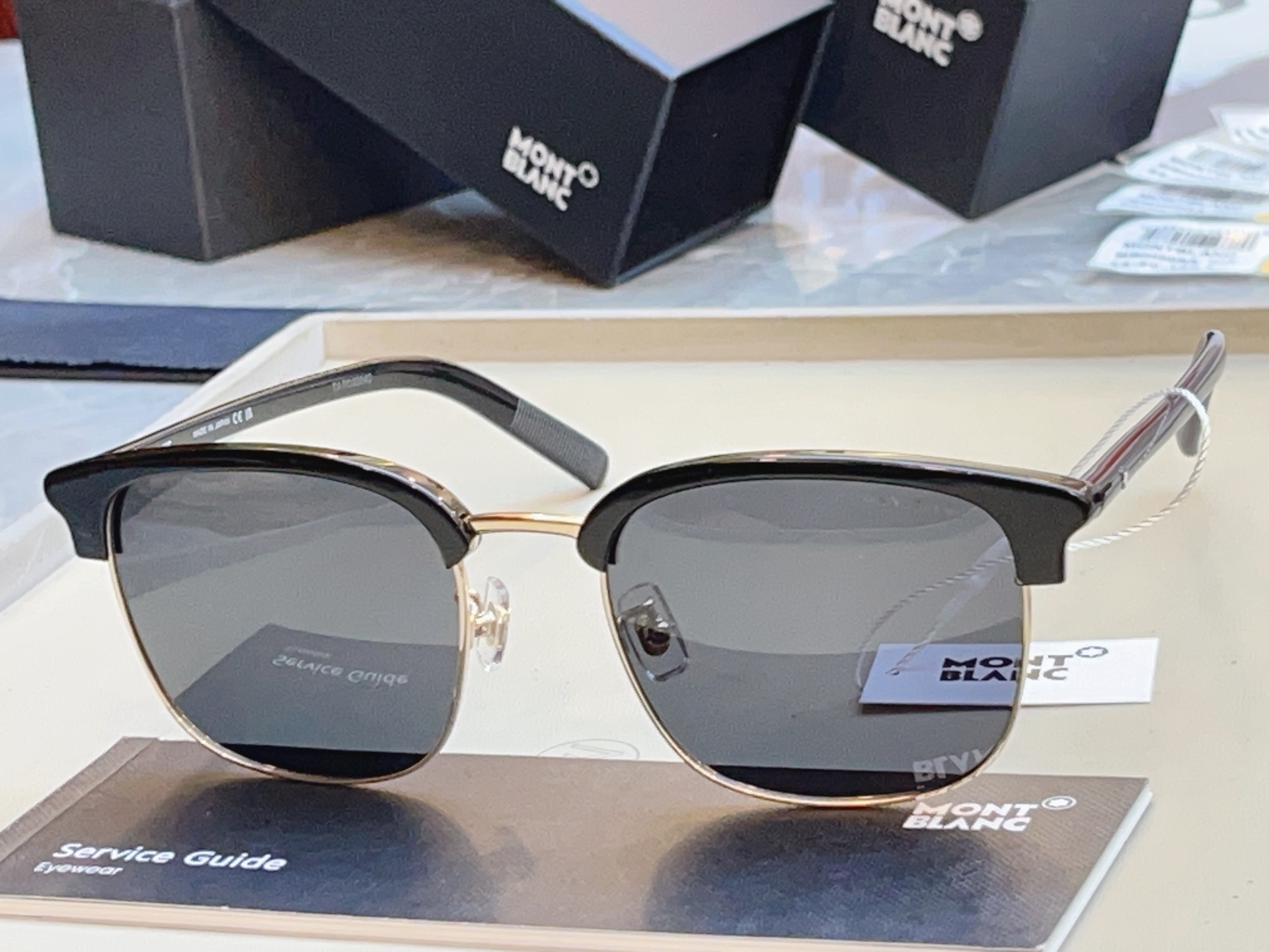 【MONT BLAN*】万宝*龙新款太阳镜，钛架✨MODEL:MB0488SA，SIZE:55口20-1