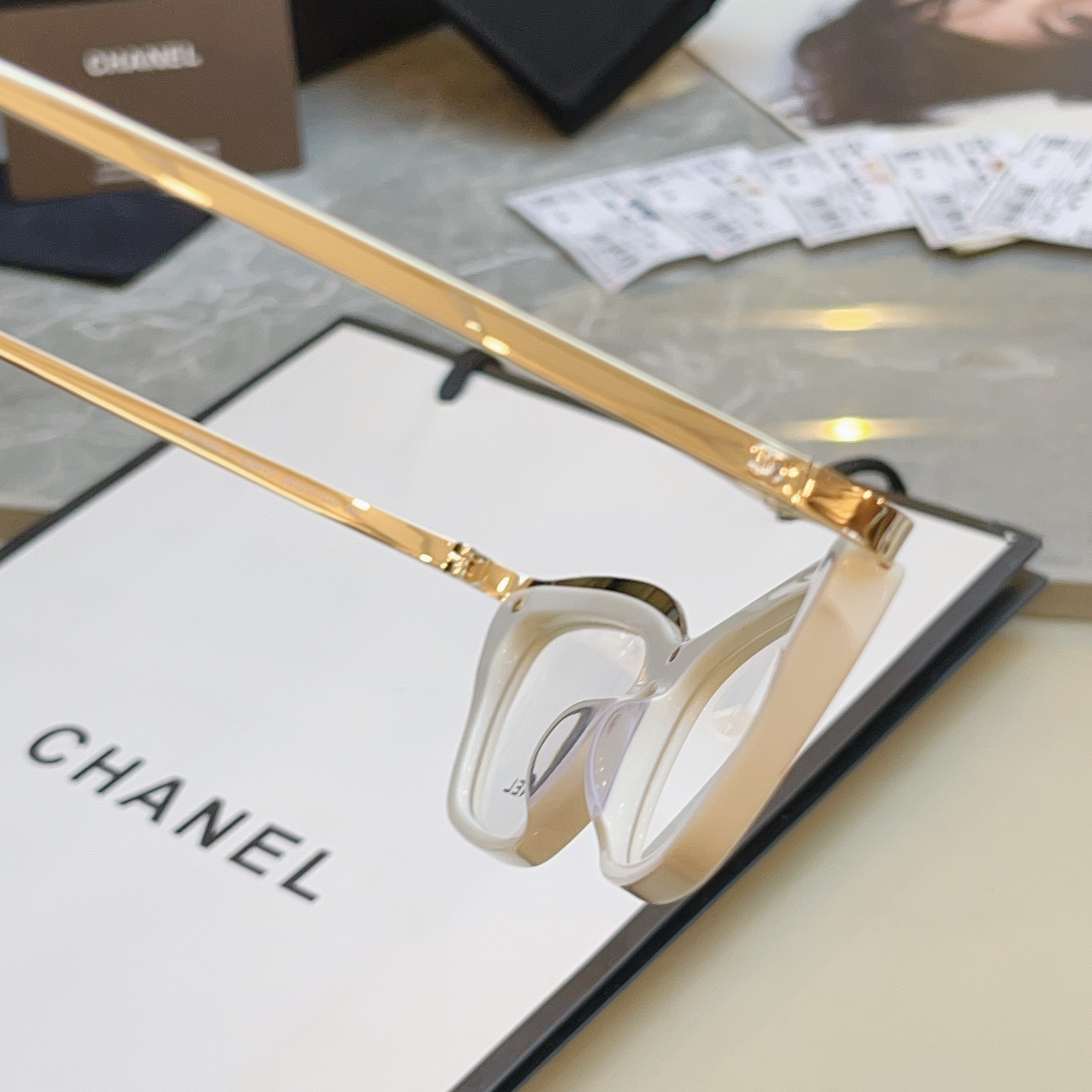 ，【CHANE*】香奈儿新款眼镜架 高版本✨，MODEL：CH4299，SIZE：55口17-140 3N