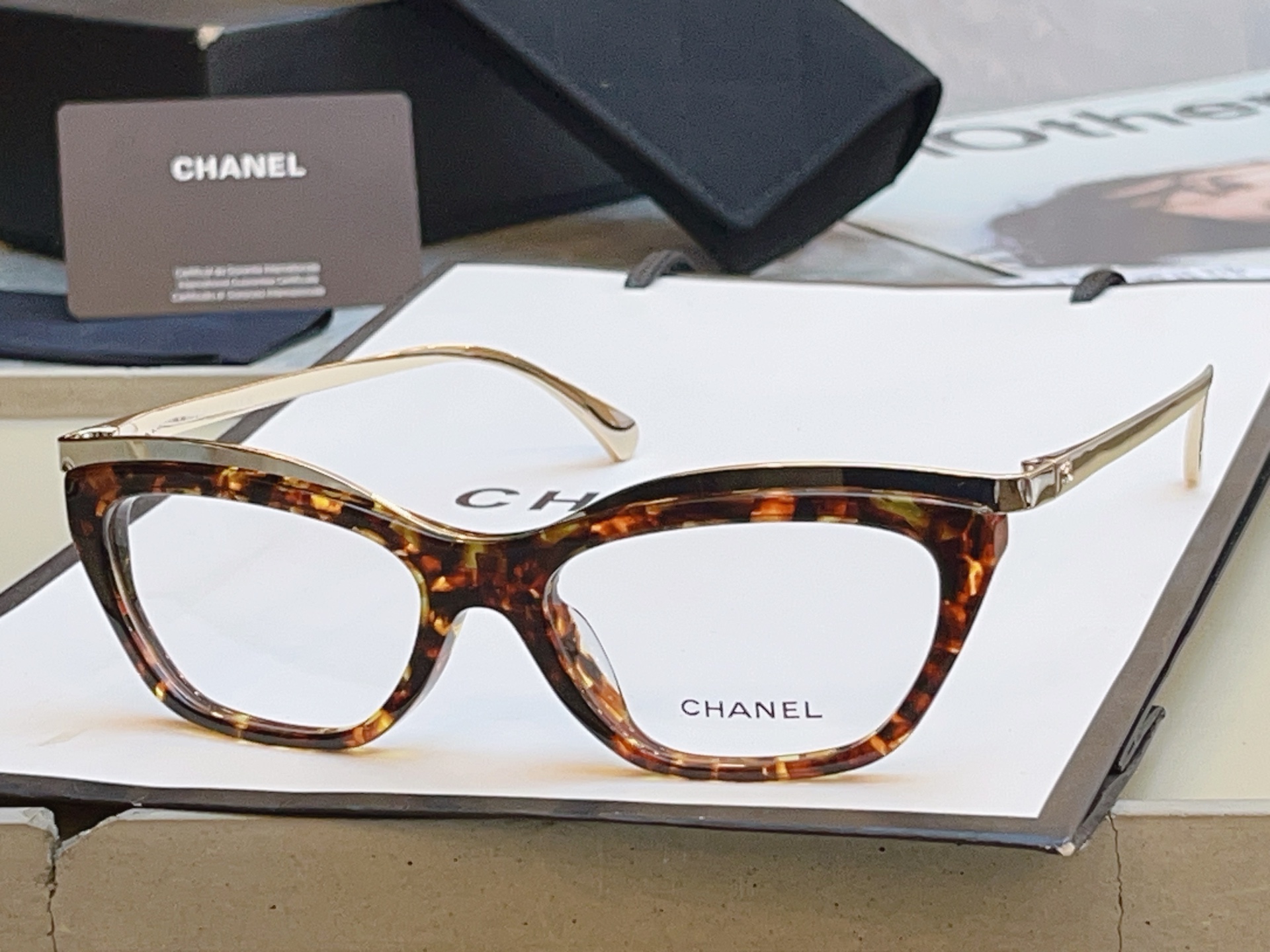 ，【CHANE*】香奈儿新款眼镜架 高版本✨，MODEL：CH4299，SIZE：55口17-140 3N