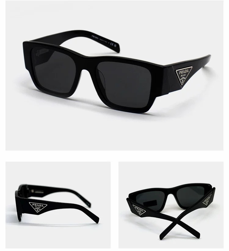 ，【PRAD*】普拉*达新款太阳镜🕶️ 高版本✨，MODEL：SPR 10Z-F，SIZE：55口19-140