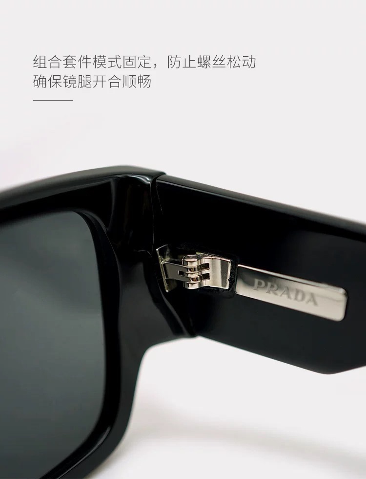 ，【PRAD*】普拉*达新款太阳镜🕶️ 高版本✨，MODEL：SPR 10Z-F，SIZE：55口19-140