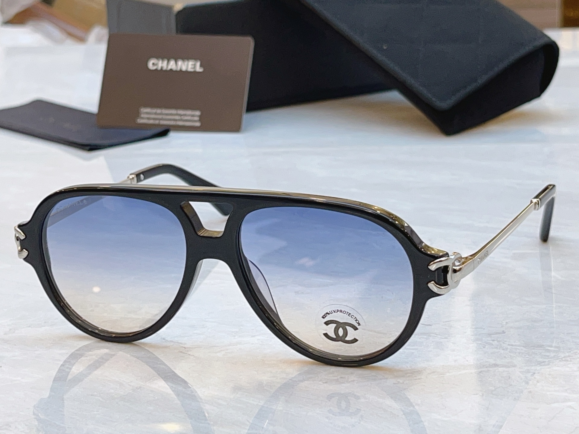 ，【CHANE*】香奈儿新款太阳镜，MODEL：CH5574，SIZE：53口15-140