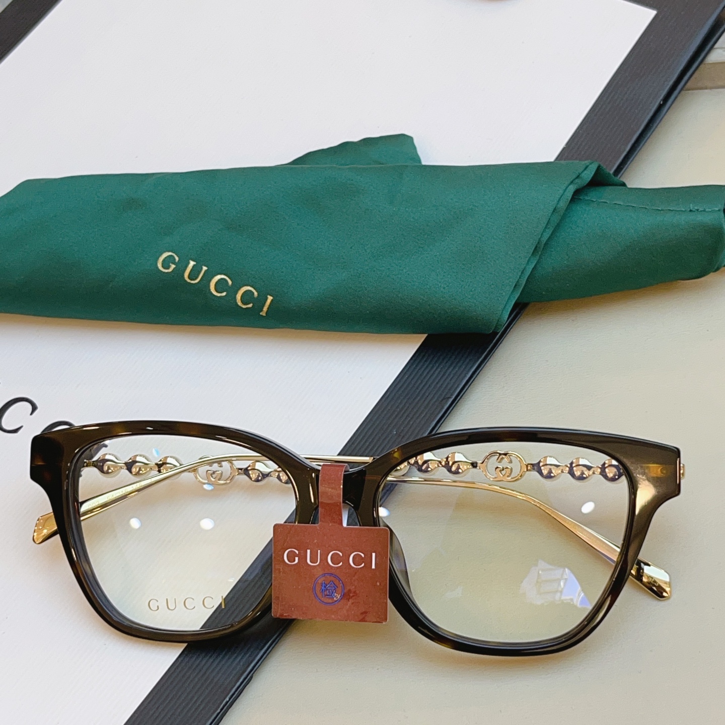 ，【GUCC*】古*驰新款眼镜架 高版本✨，MODEL：GG1972OA，SIZE：54口16-145 L