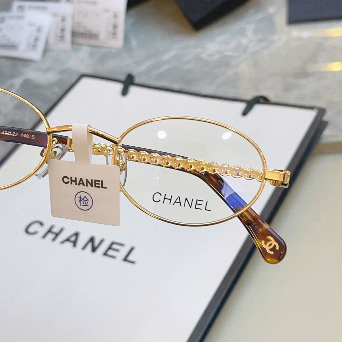 ，【CHANE*】香奈儿新款眼镜架 高版本✨，MODEL：CH2228-H，SIZE：47口22-140 S