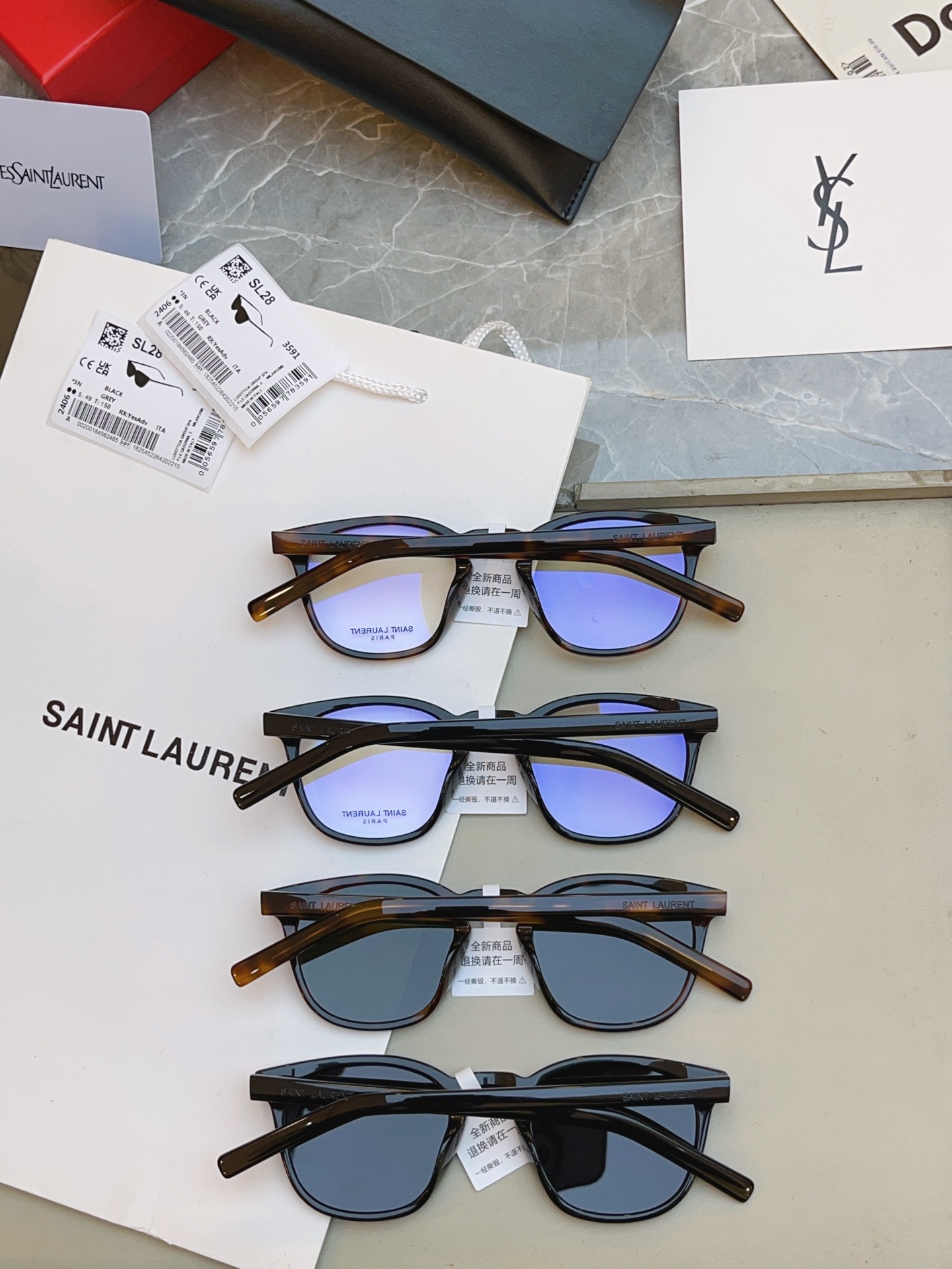 ，【SAINT LAUREN*】圣罗*兰新款太阳镜 高版本✨，MODEL：SL 28，SIZE：49口23-150