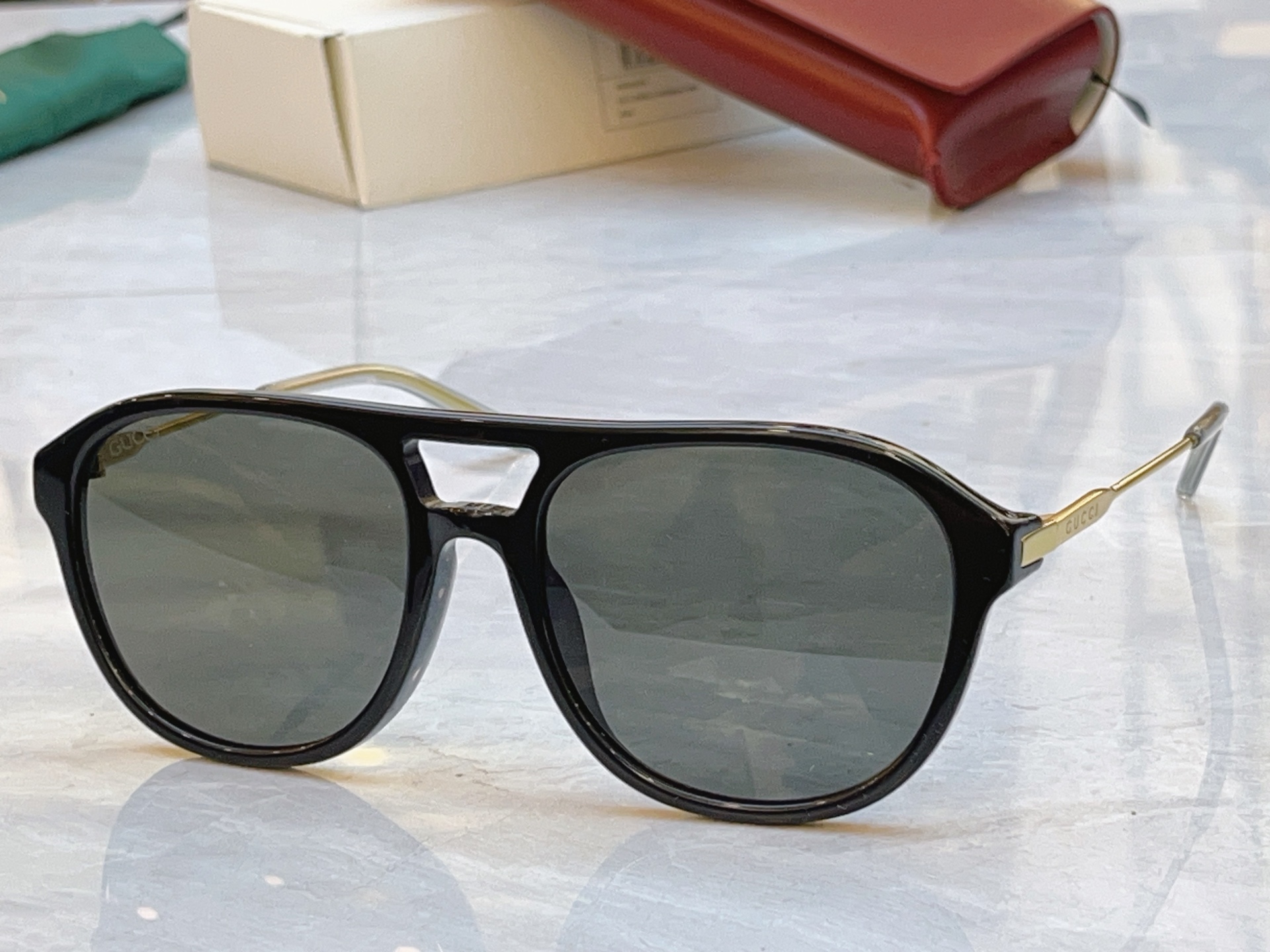 🆕 ，【GUCC*】古*驰新款太阳镜，MODEL：GG2254SK，SIZE:56口18-145