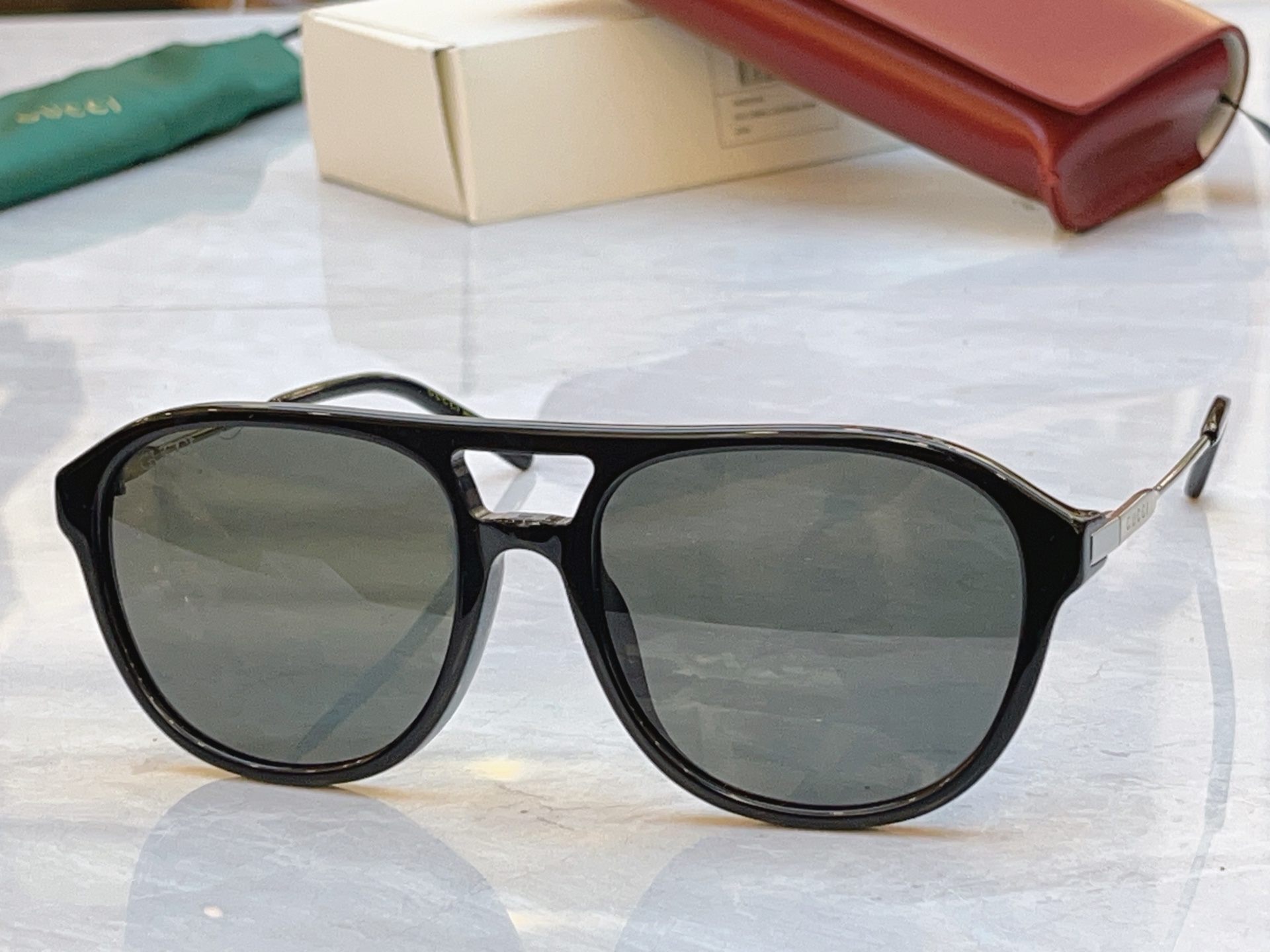 🆕 ，【GUCC*】古*驰新款太阳镜，MODEL：GG2254SK，SIZE:56口18-145