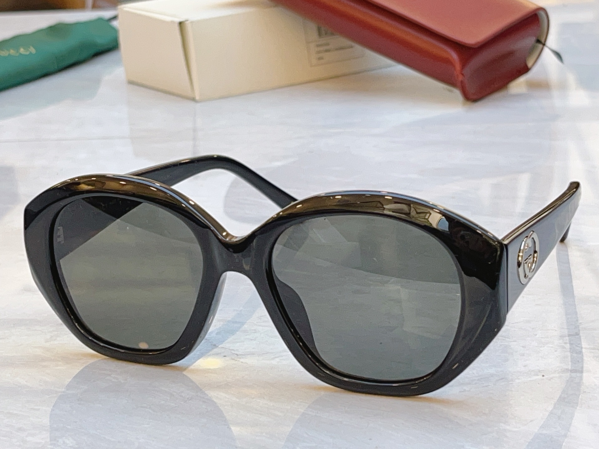 🆕 ，【GUCC*】古*驰新款太阳镜，MODEL：GG2200S，SIZE:54口19-145