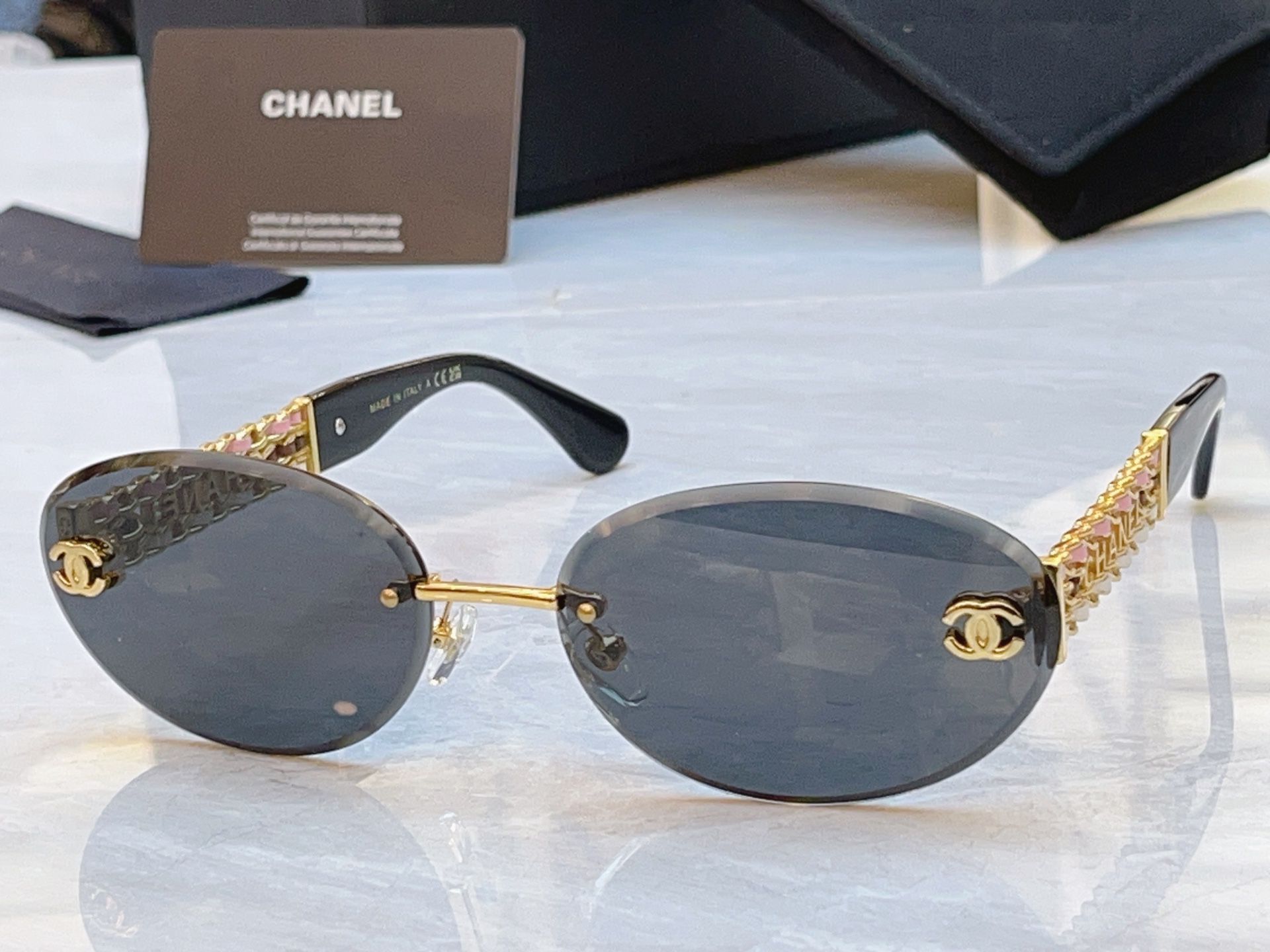 ，【CHANE*】香奈儿新款太阳镜，MODEL：CH1901，SIZE：63口18-145