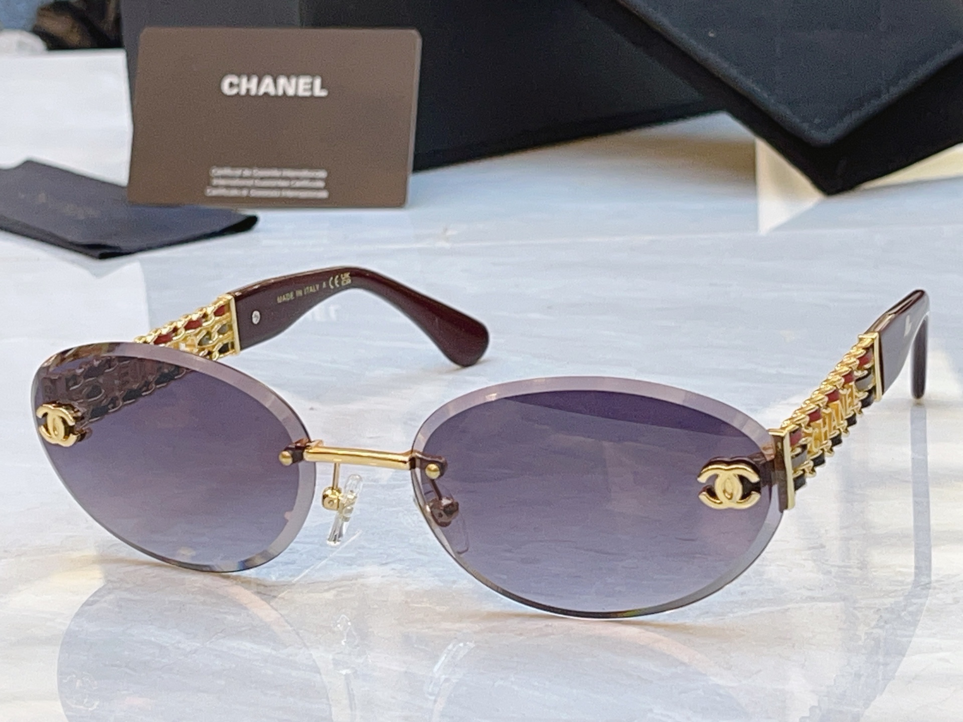 ，【CHANE*】香奈儿新款太阳镜，MODEL：CH1901，SIZE：63口18-145