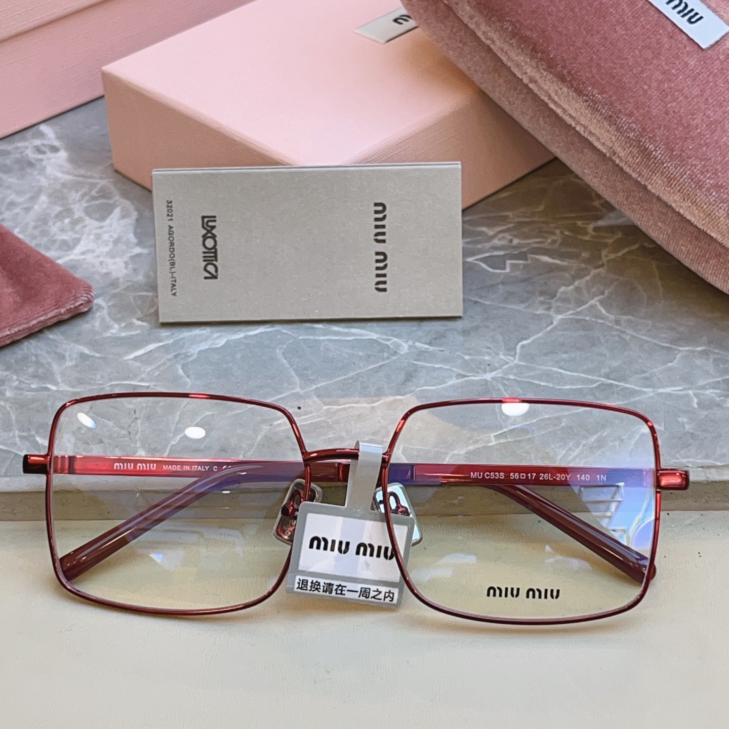 ，【MIUMI*】缪*缪新款眼镜架 高版本✨，Mod:MU C53S，SIZE:56口17-140