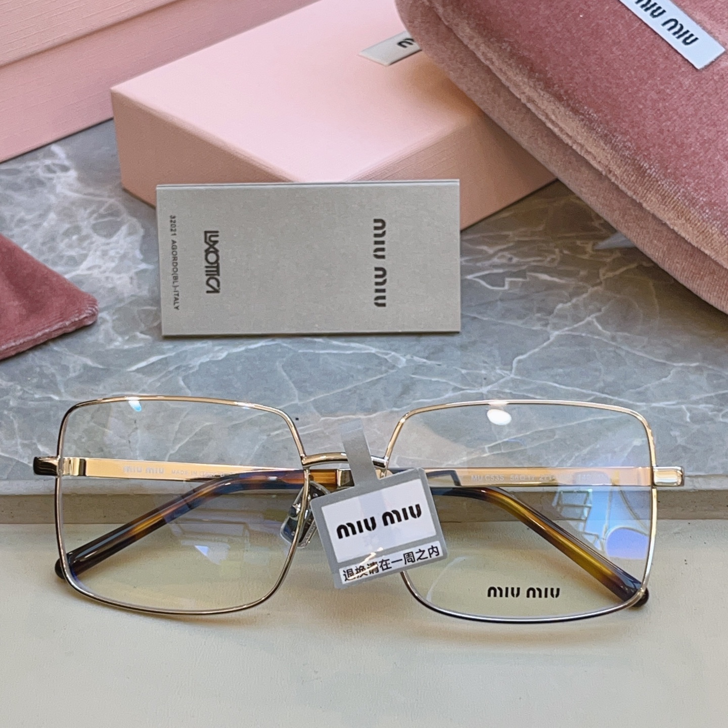 ，【MIUMI*】缪*缪新款眼镜架 高版本✨，Mod:MU C53S，SIZE:56口17-140