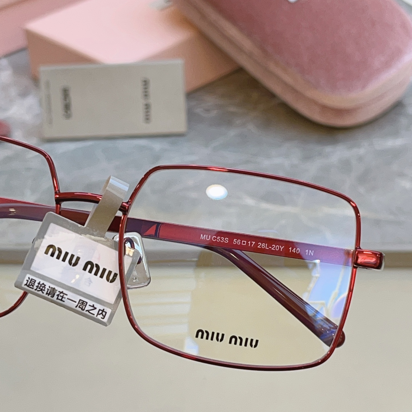 ，【MIUMI*】缪*缪新款眼镜架 高版本✨，Mod:MU C53S，SIZE:56口17-140